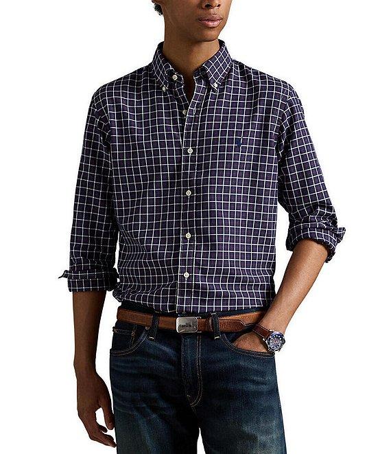 Polo Ralph Lauren Checked Classic Fit Performance Oxford Long Sleeve Woven Shirt Product Image