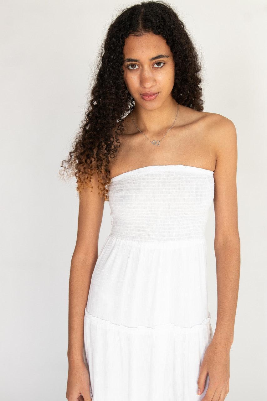 Tube Top Smocked Maxi Dress Product Image