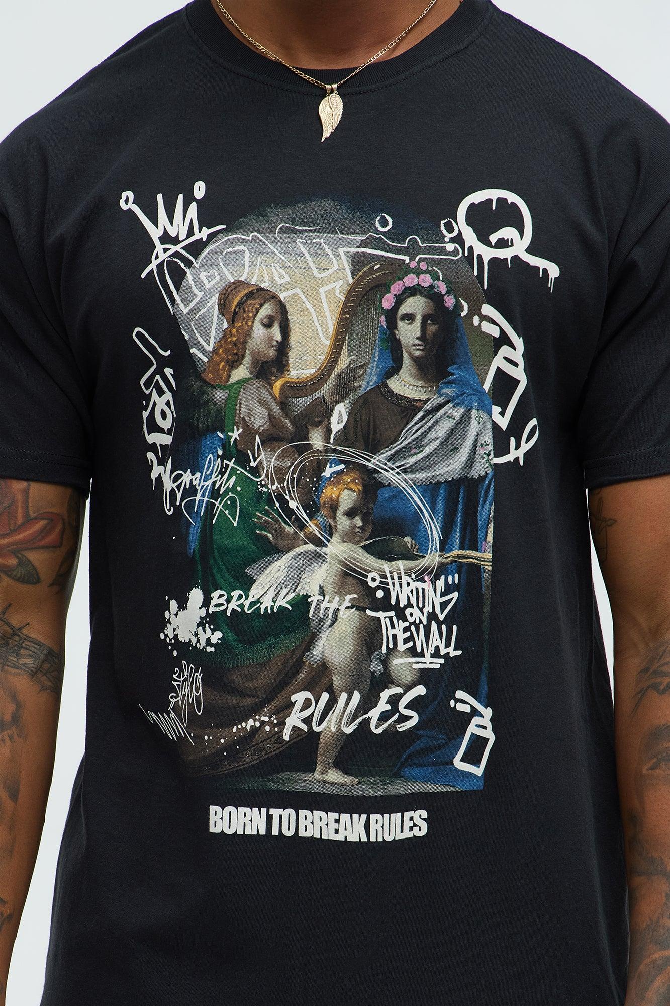 Born To Break Rules Short Sleeve Tee - Black Product Image