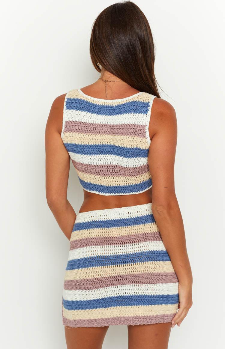 Rosita Stripe Crochet Mini Skirt Baby Product Image