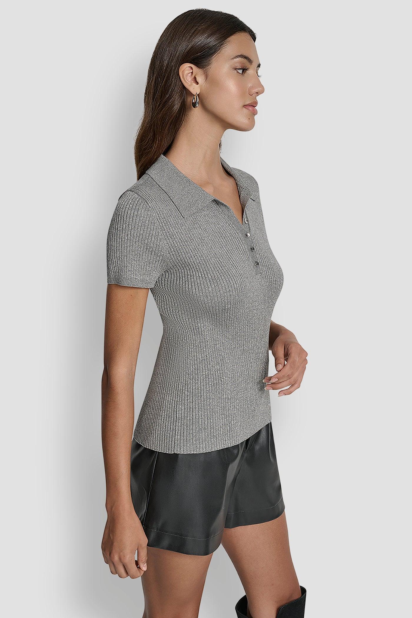POLO RIB SWEATER WITH LUREX Product Image