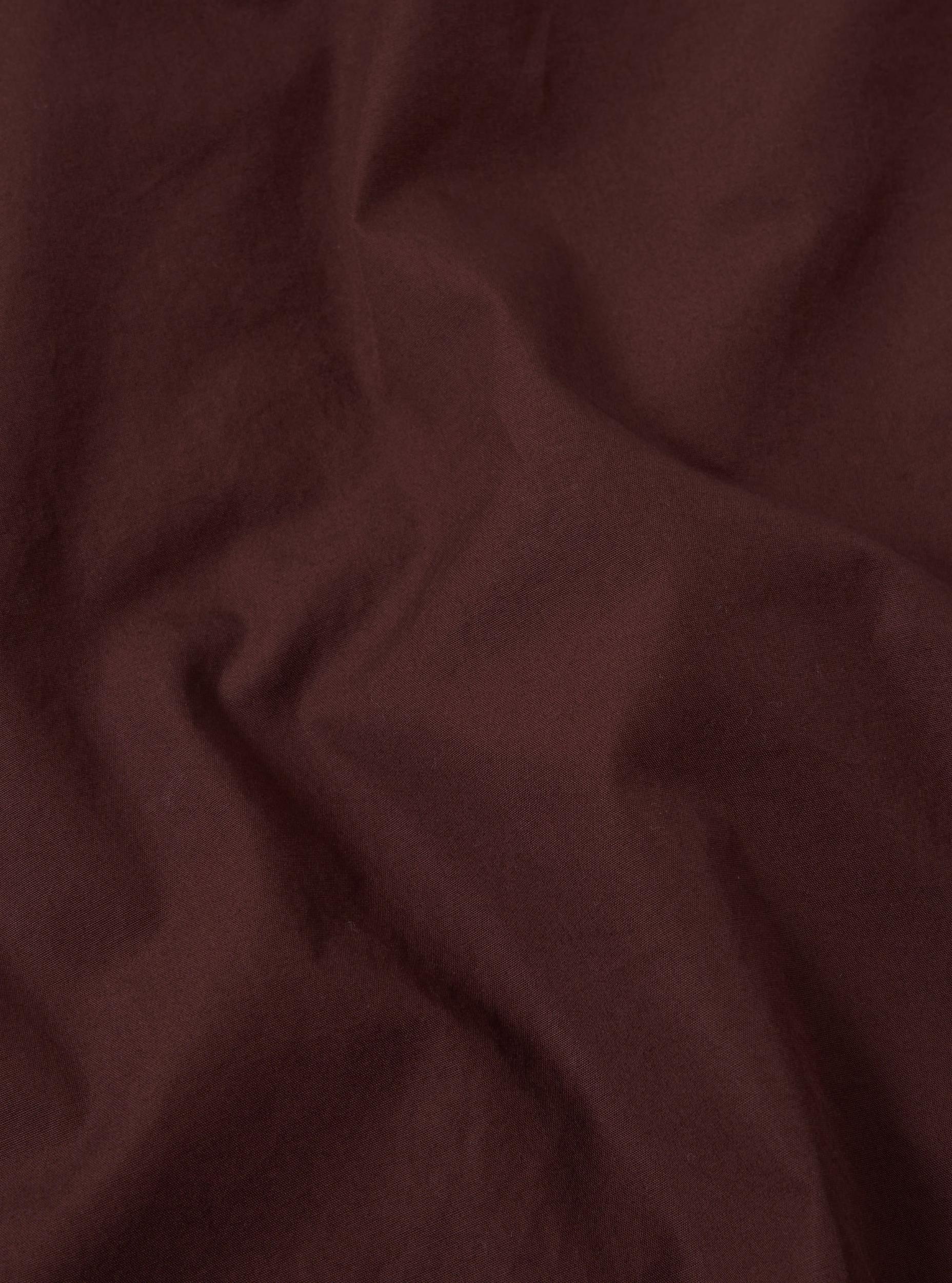 Universal Works Bakers Overshirt in Rich Brown Organic Fine Poplin Product Image