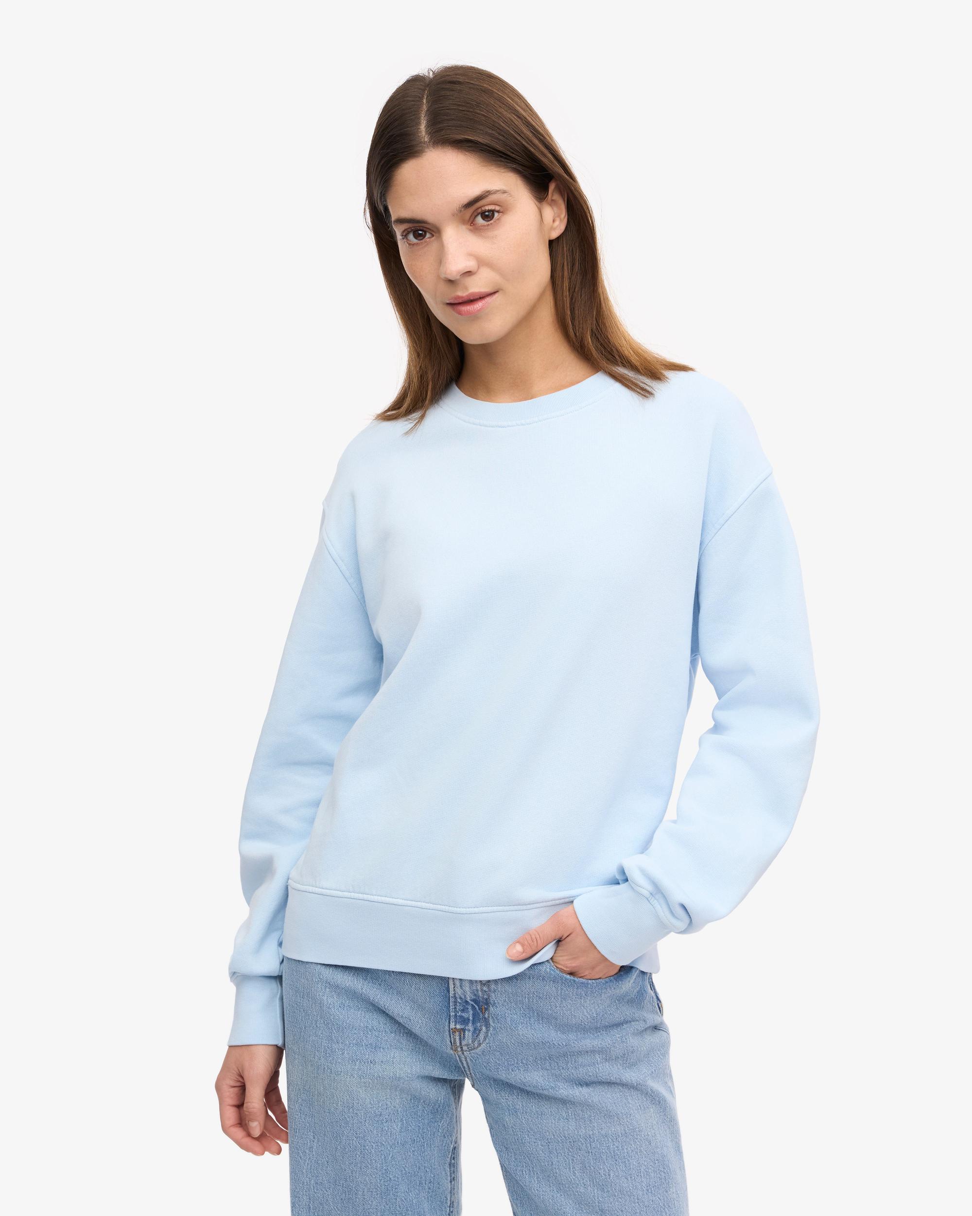 Women Classic Organic Crew - Polar Blue Product Image