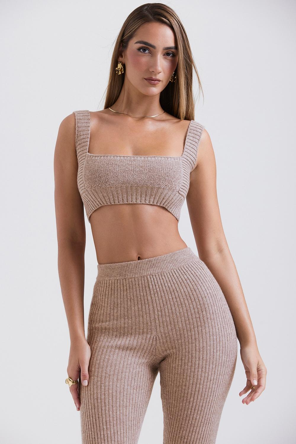 Adhara  barley natural wool bralette - sale Product Image