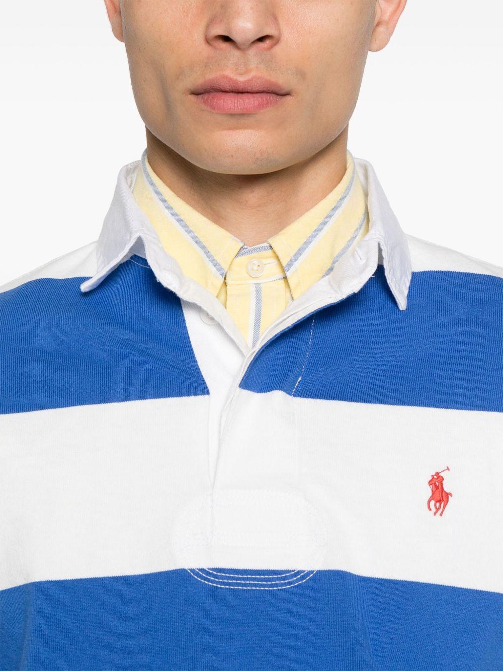 striped polo shirt Product Image