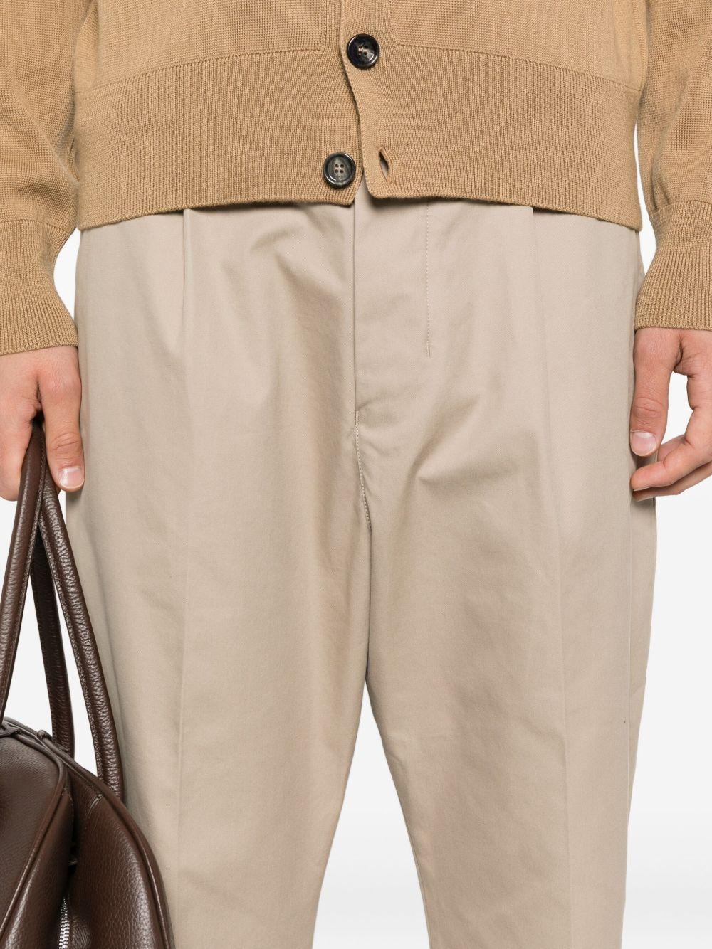 pleated cotton trousers Product Image