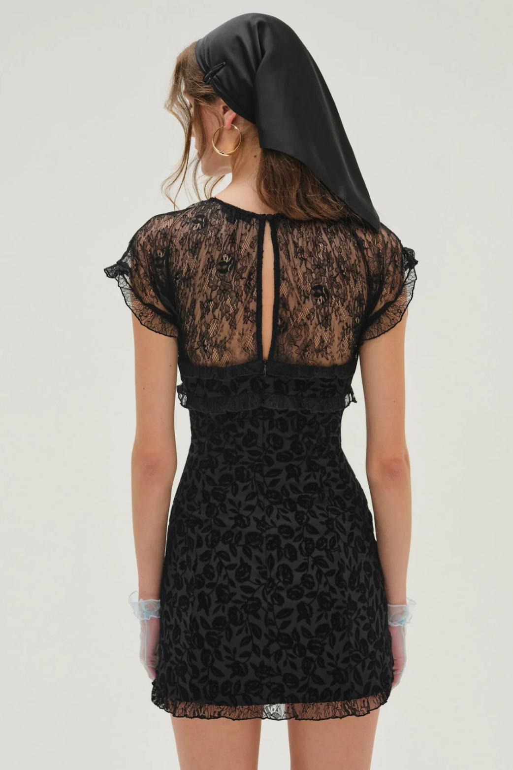 Midnight Velvet Mini Dress Product Image