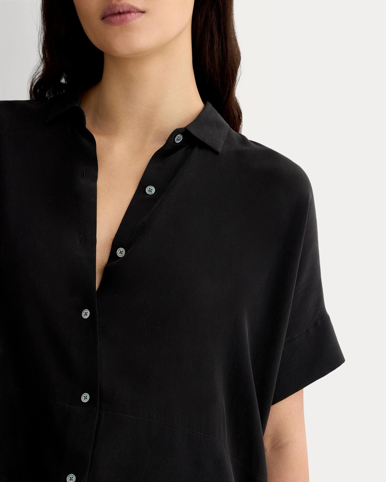 Womens Boxy Shirt in Washable Silk by Everlane Size 0 Product Image