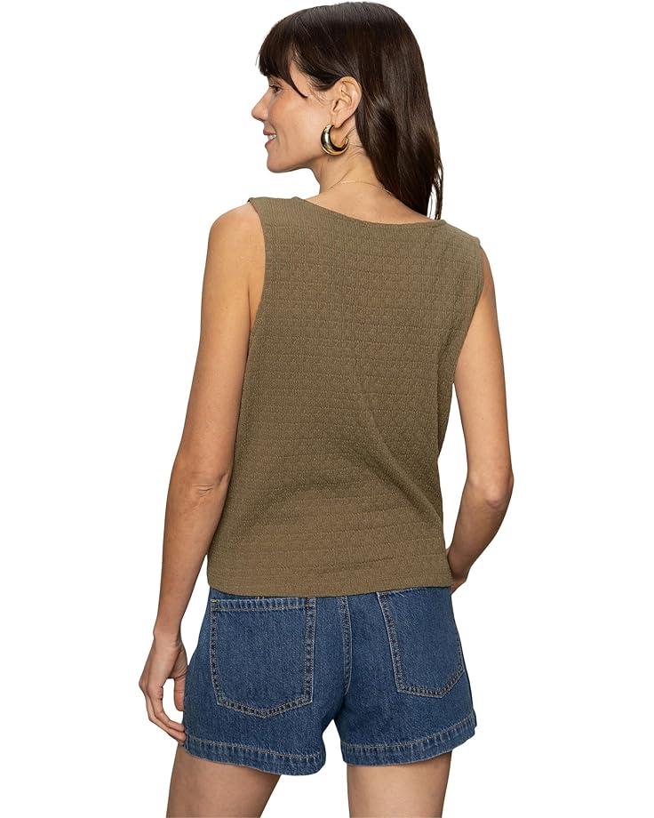 V Neck Tie Tank Product Image