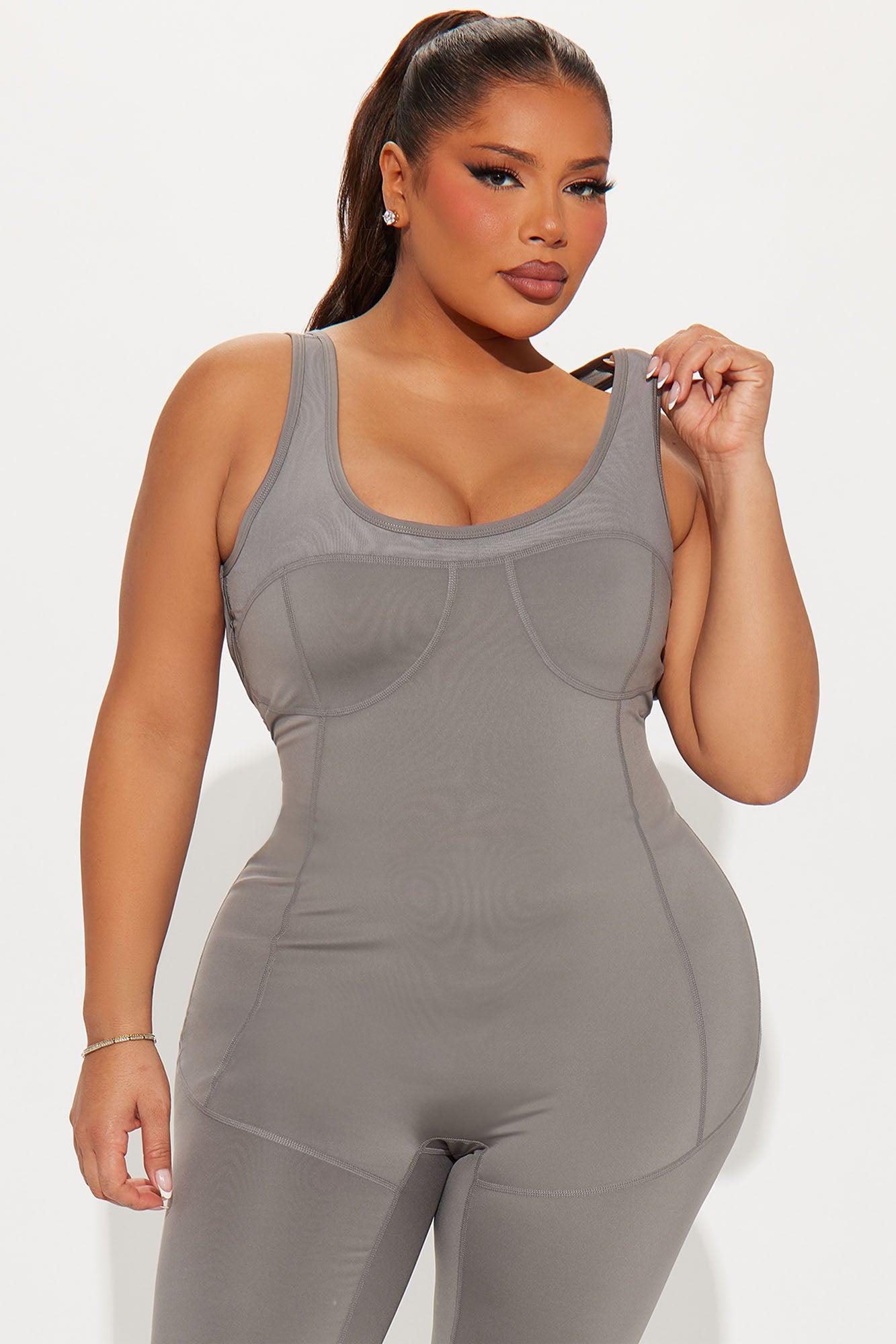 Repeat The Cycle Elevate Active Jumpsuit - Charcoal Product Image