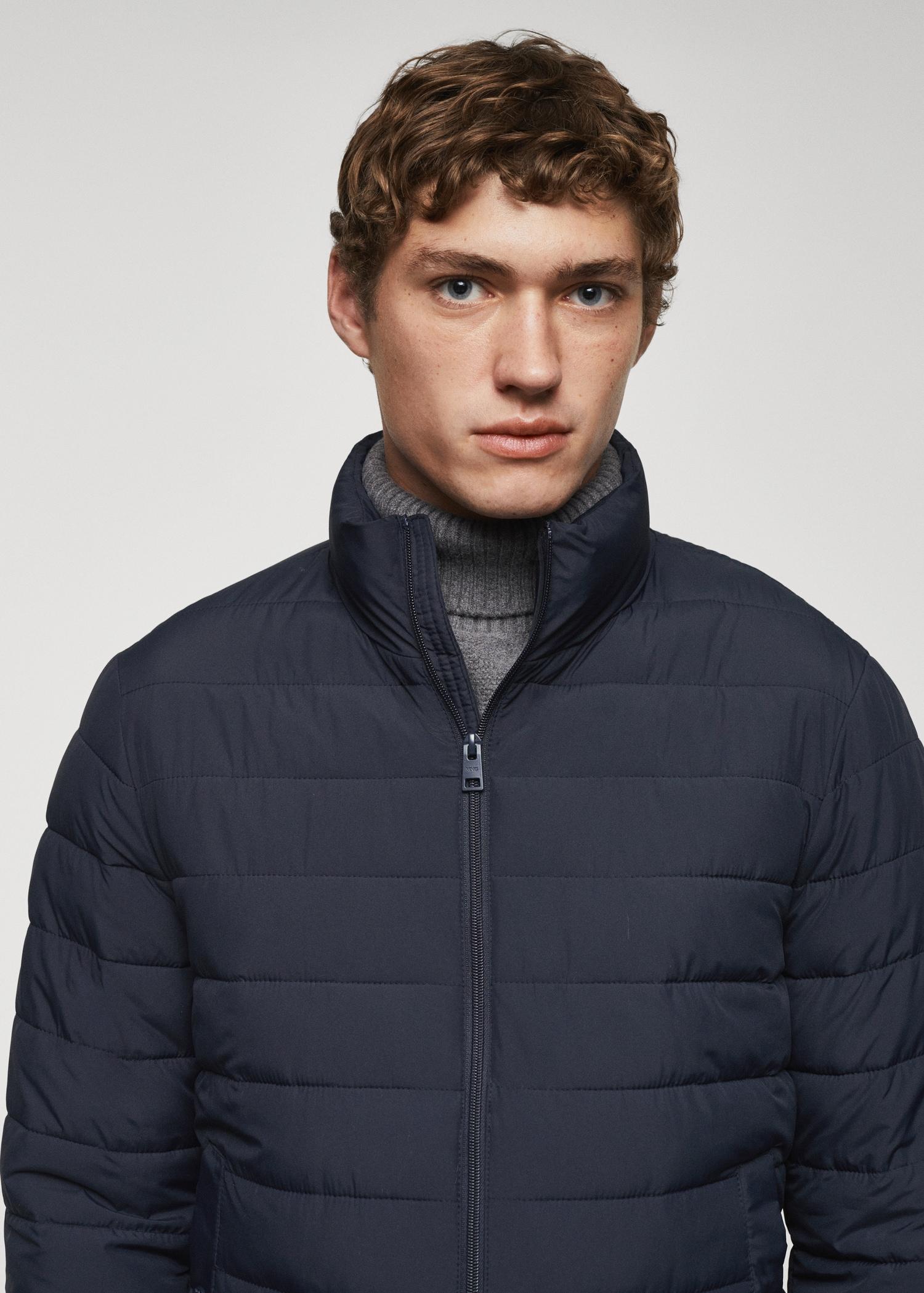 Ultra-lightweight water-repellent quilted anorak - Men | MANGO USA Product Image