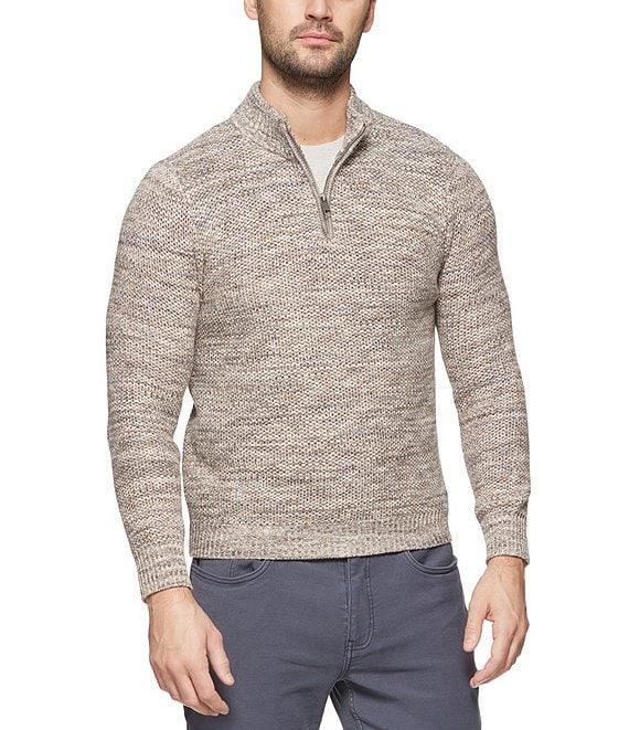 Flag and Anthem Long Sleeve Stratton Marled Quarter-Zip Sweater Product Image