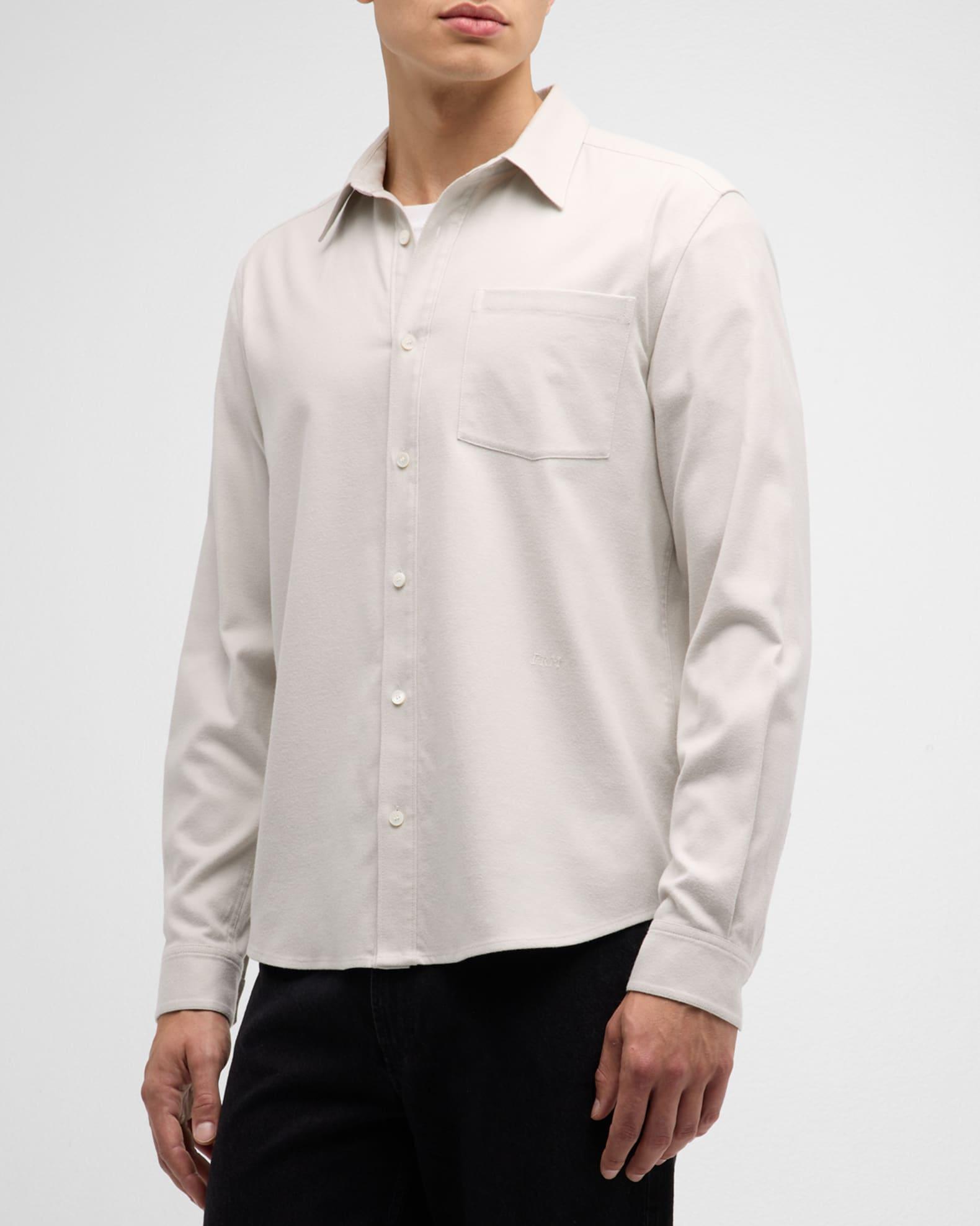 Men's Brushed Cotton Shirt Product Image