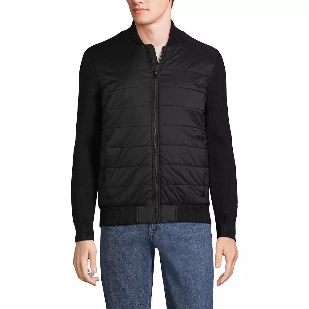 Men's Lands' End Insulated Sweater Jacket,  Product Image