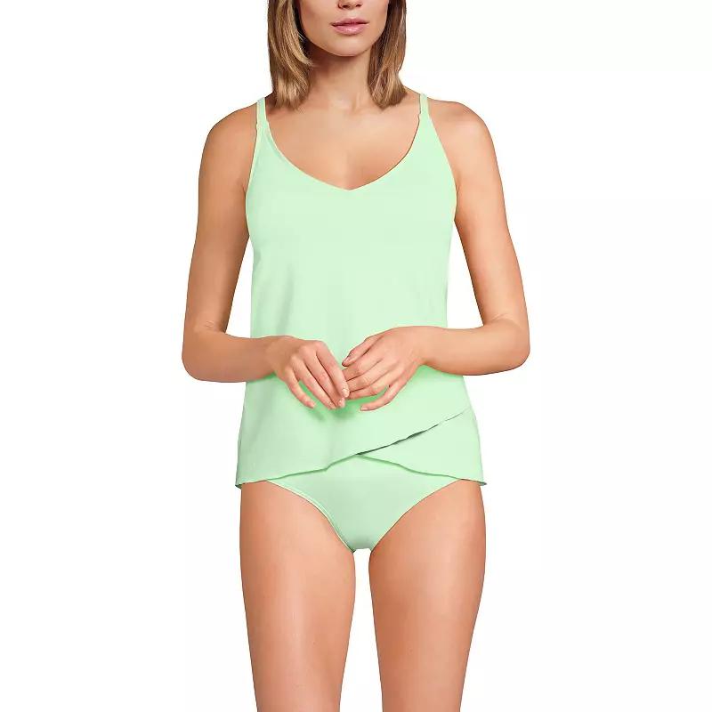 Women's Lands' End Chlorine Resistant Tulip Hem Tankini Swimsuit Top,  Product Image