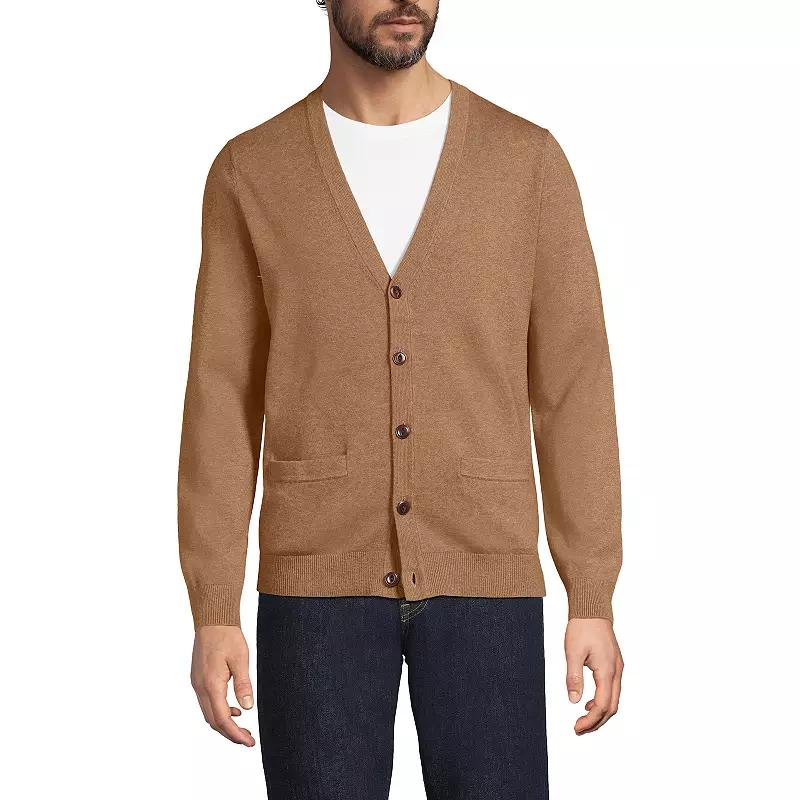 Big & Tall Lands' End Cotton Cardigan, Men's,  Product Image