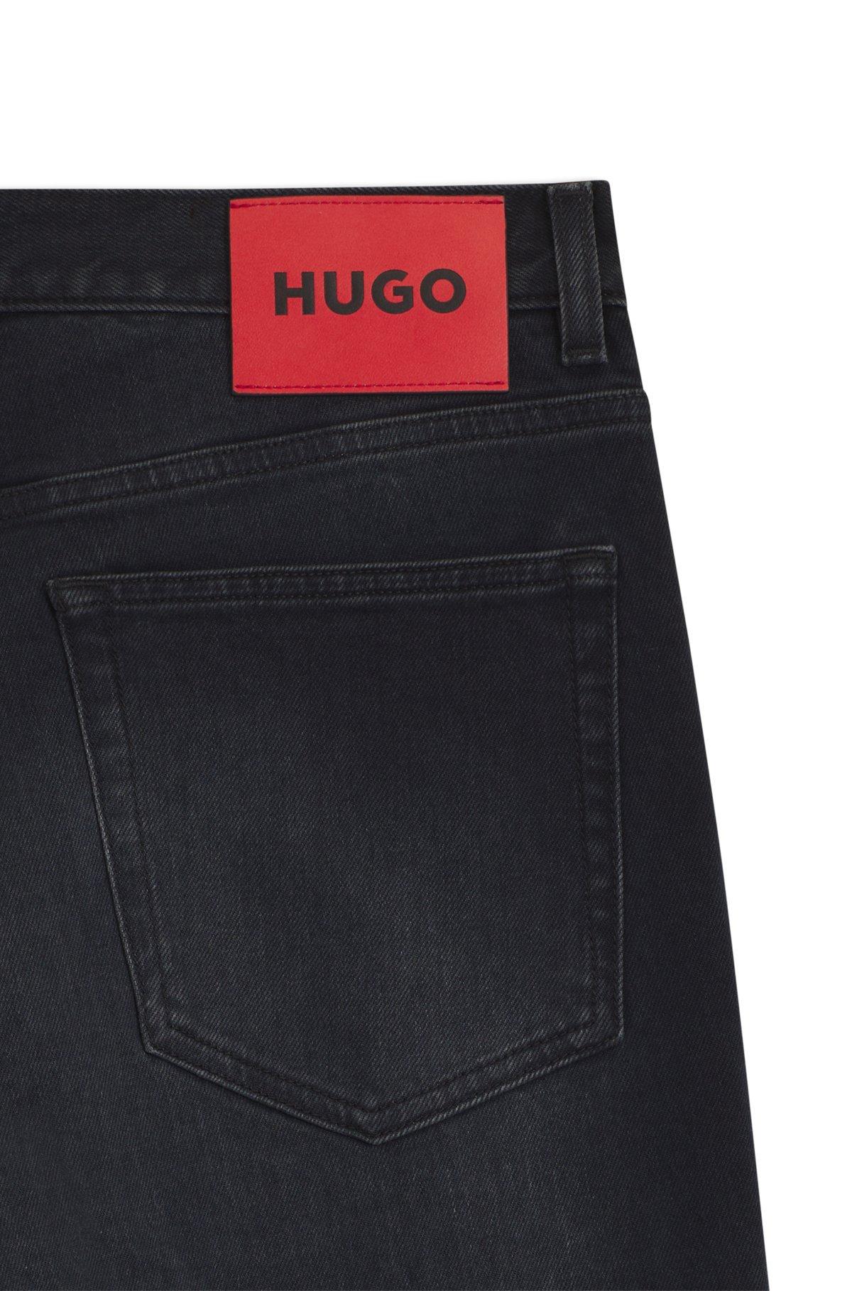 Extra-slim-fit jeans in dark-blue stretch denim Product Image