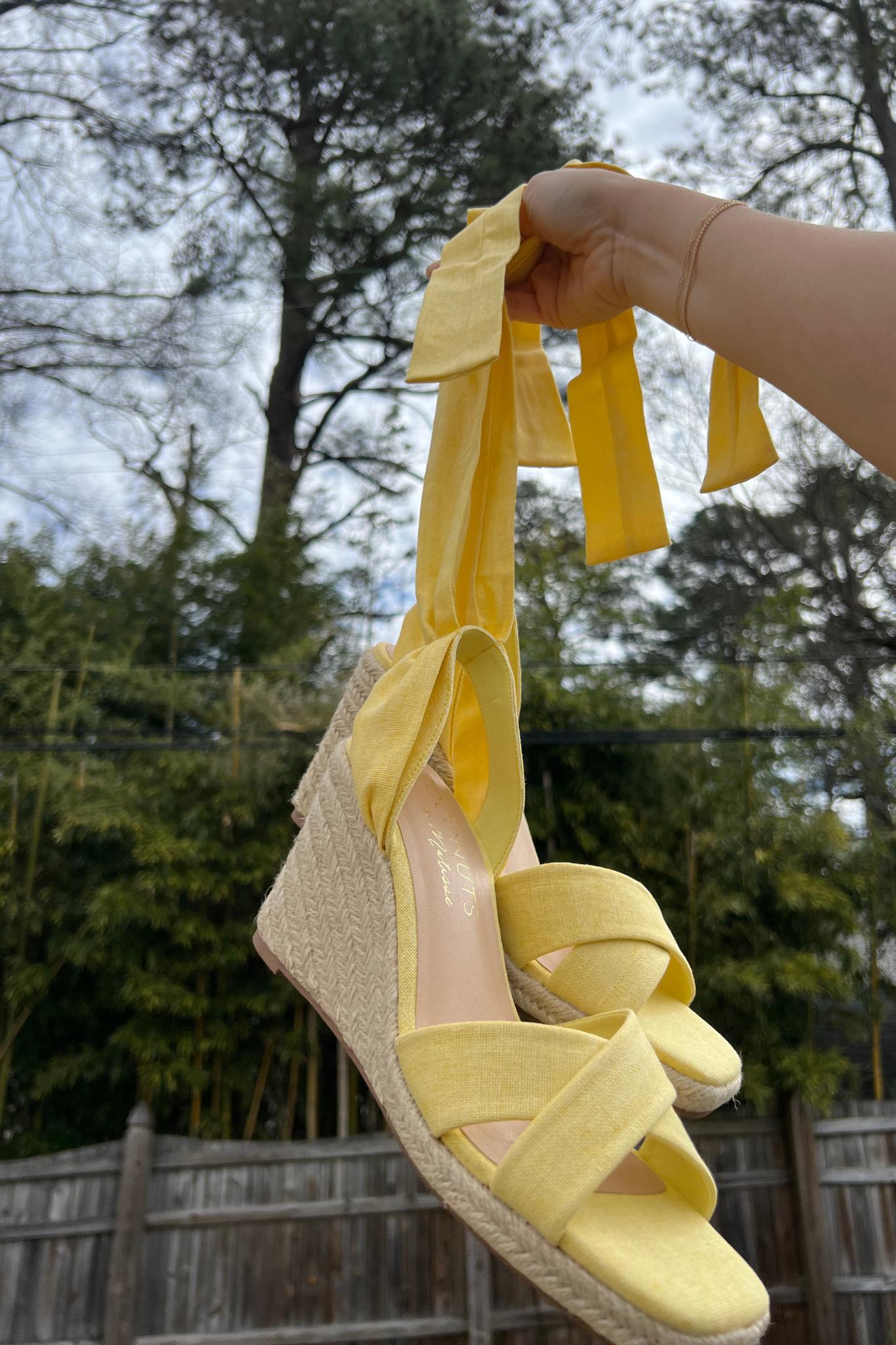 Bonaire Wedge Sandal - Yellow Product Image