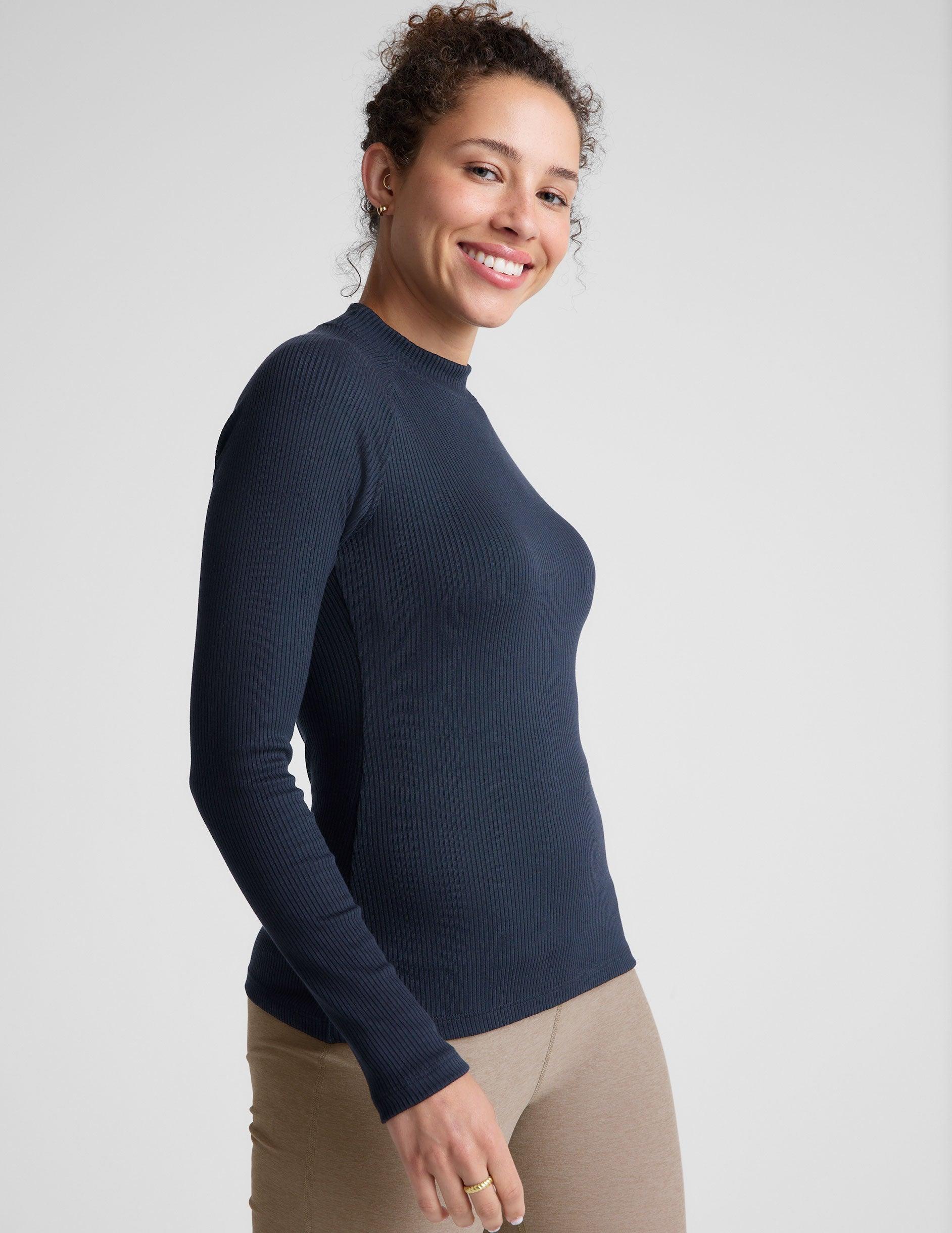 Contours Mock Neck Long Length Top Product Image