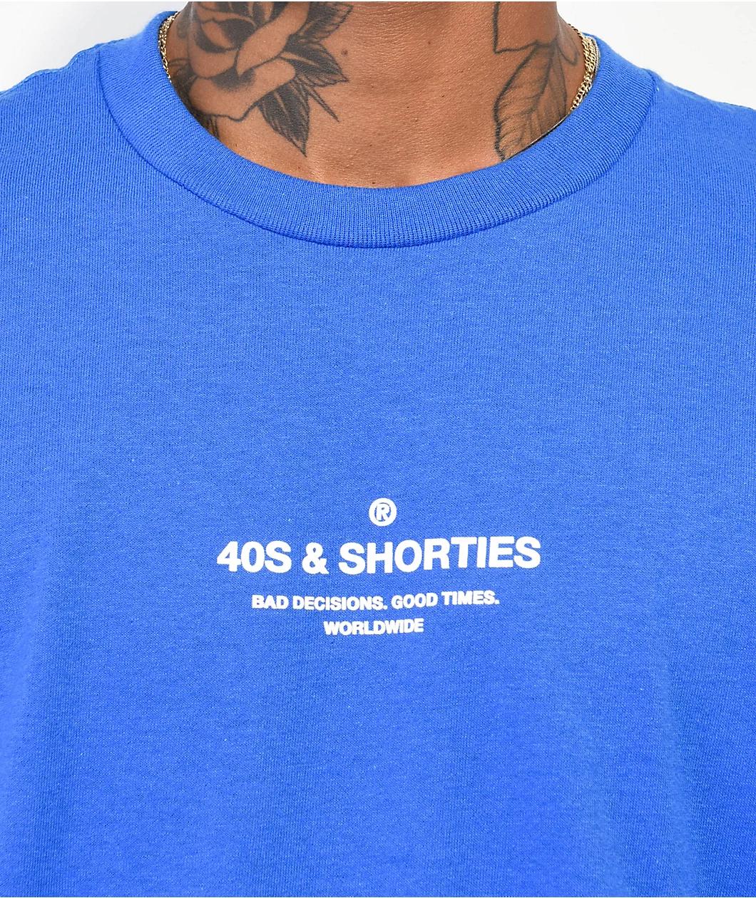40s & Shorties General Logo Royal Blue T-Shirt Product Image