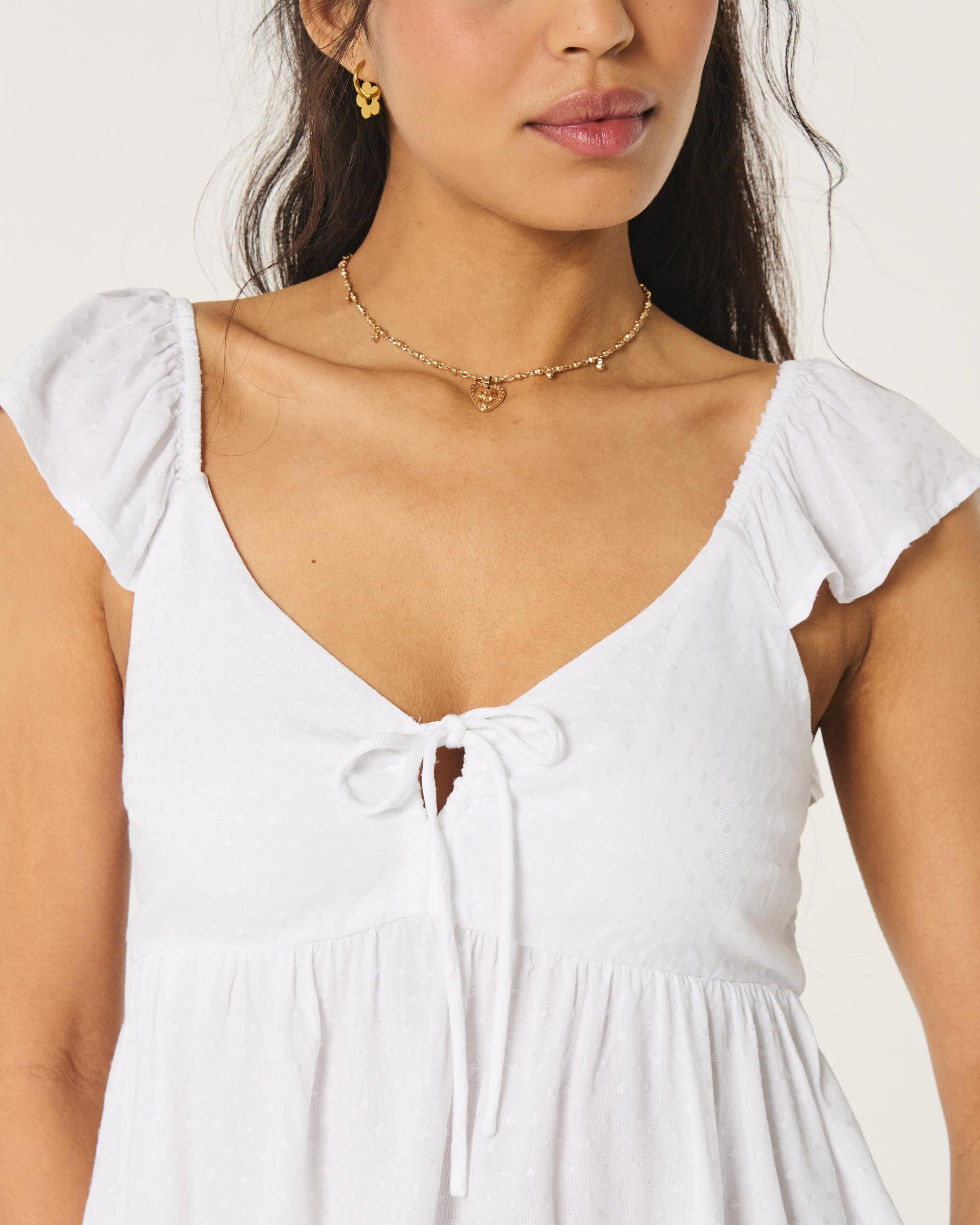 Easy Tie-Front Babydoll Top Product Image
