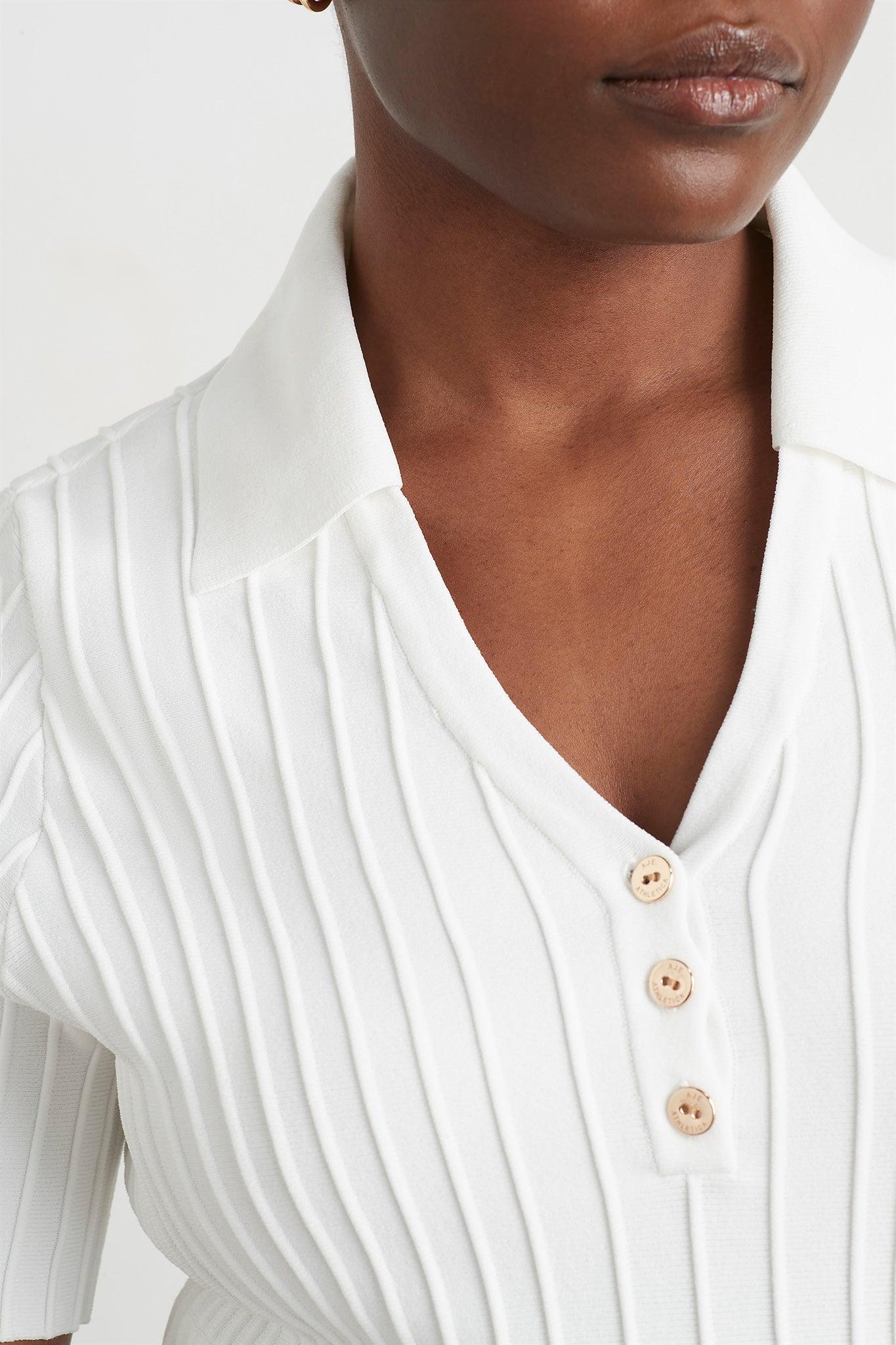 Knitted Polo Top 341 Product Image