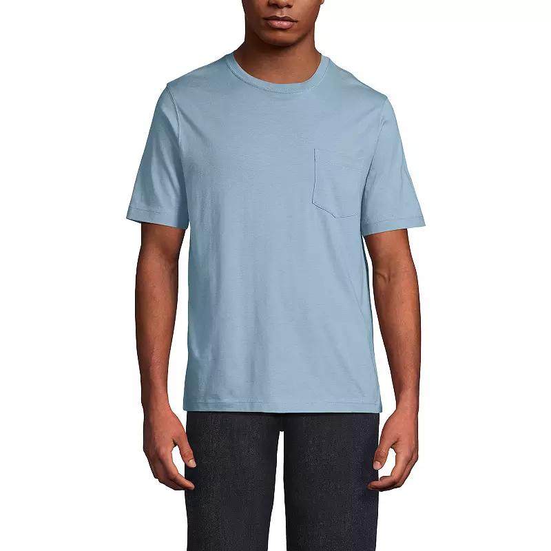 Men's Land's End Super-T Short Sleeve T-Shirt with Pocket,  Product Image