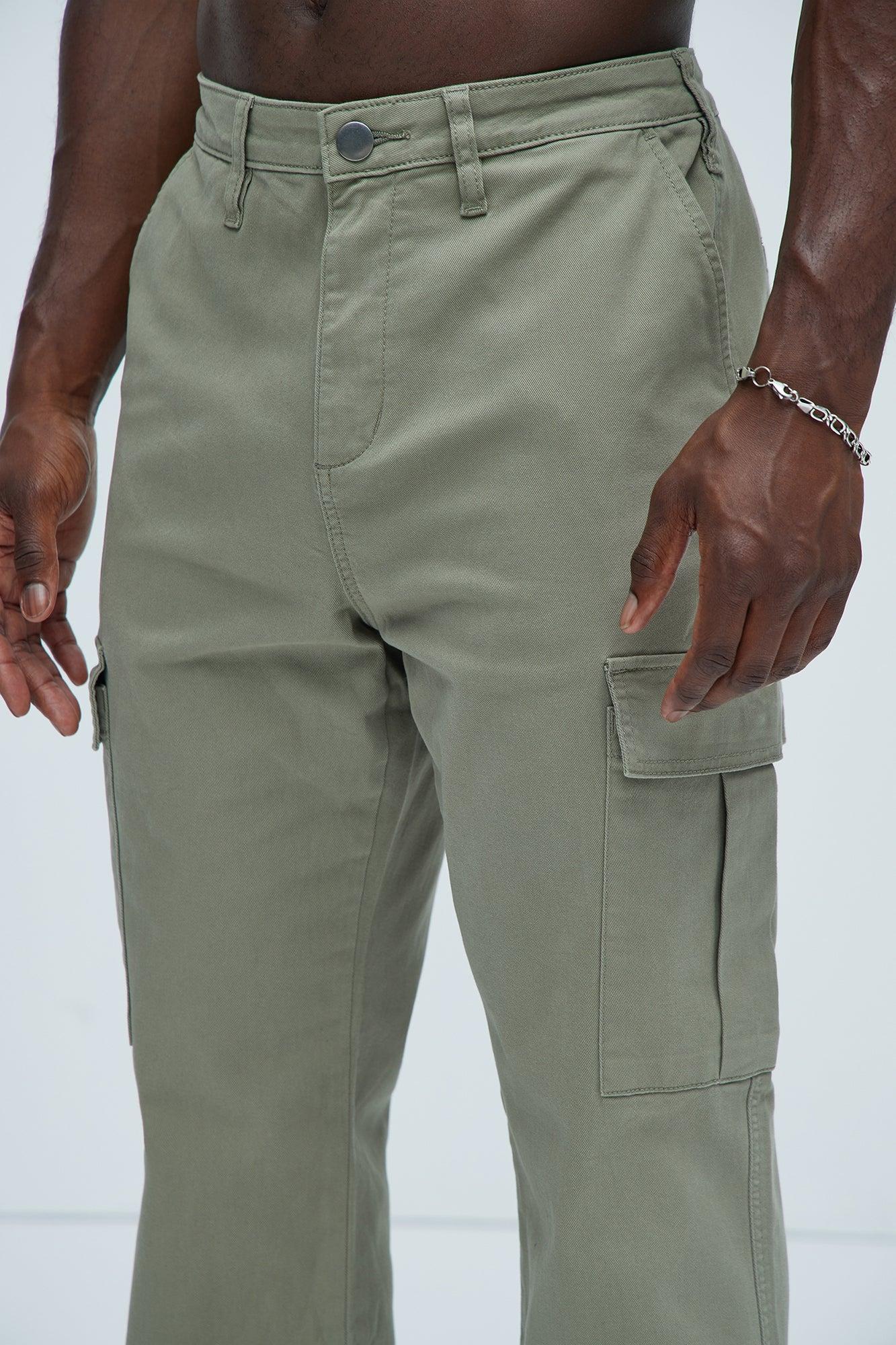 Kyle Straight Cargo Pants - Olive Product Image