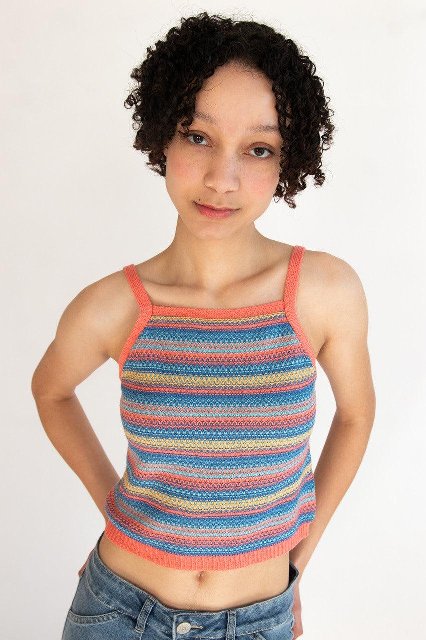 Stripe Knit Tank Product Image