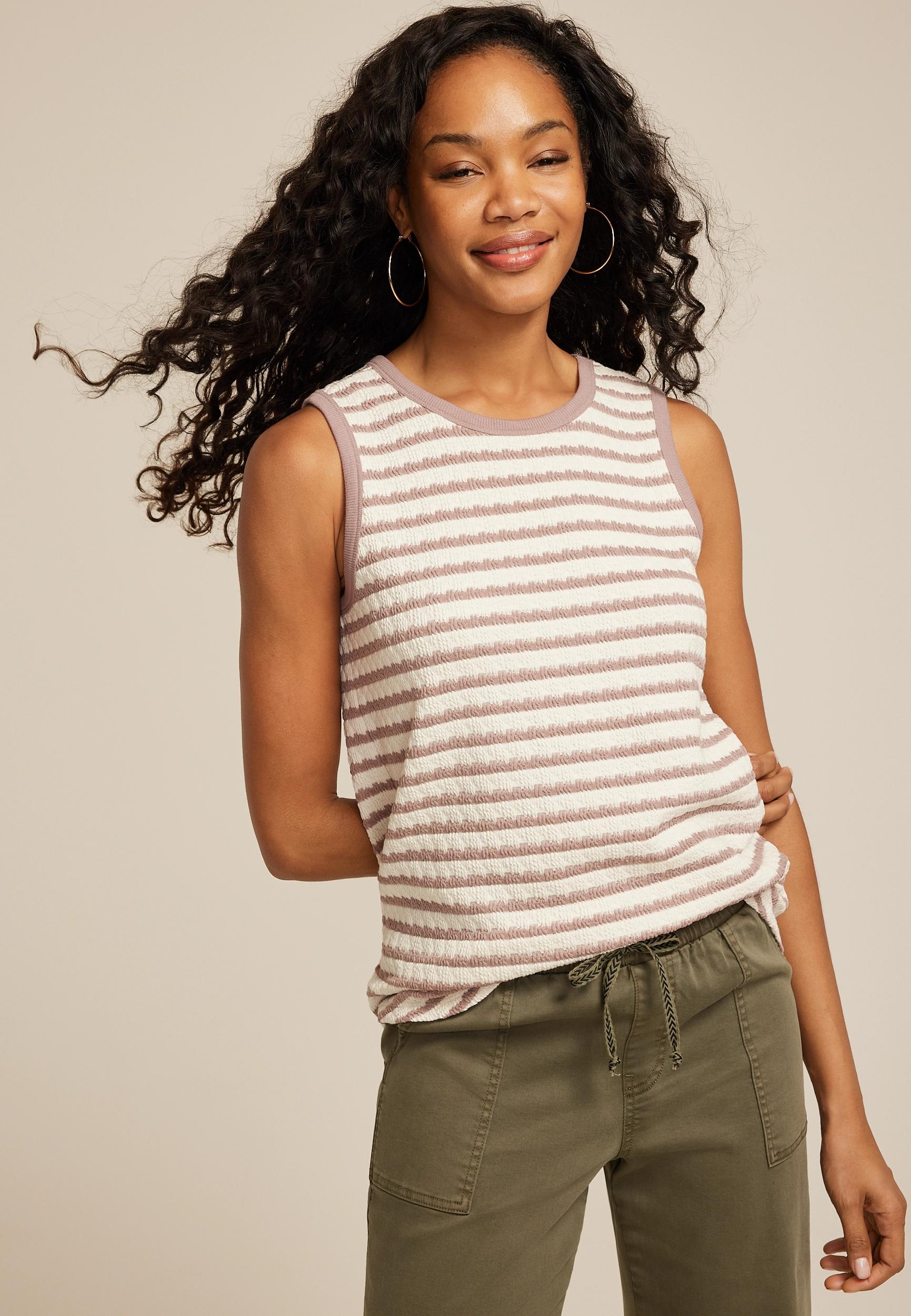 24/7 Jacquard Striped Tank Top Product Image