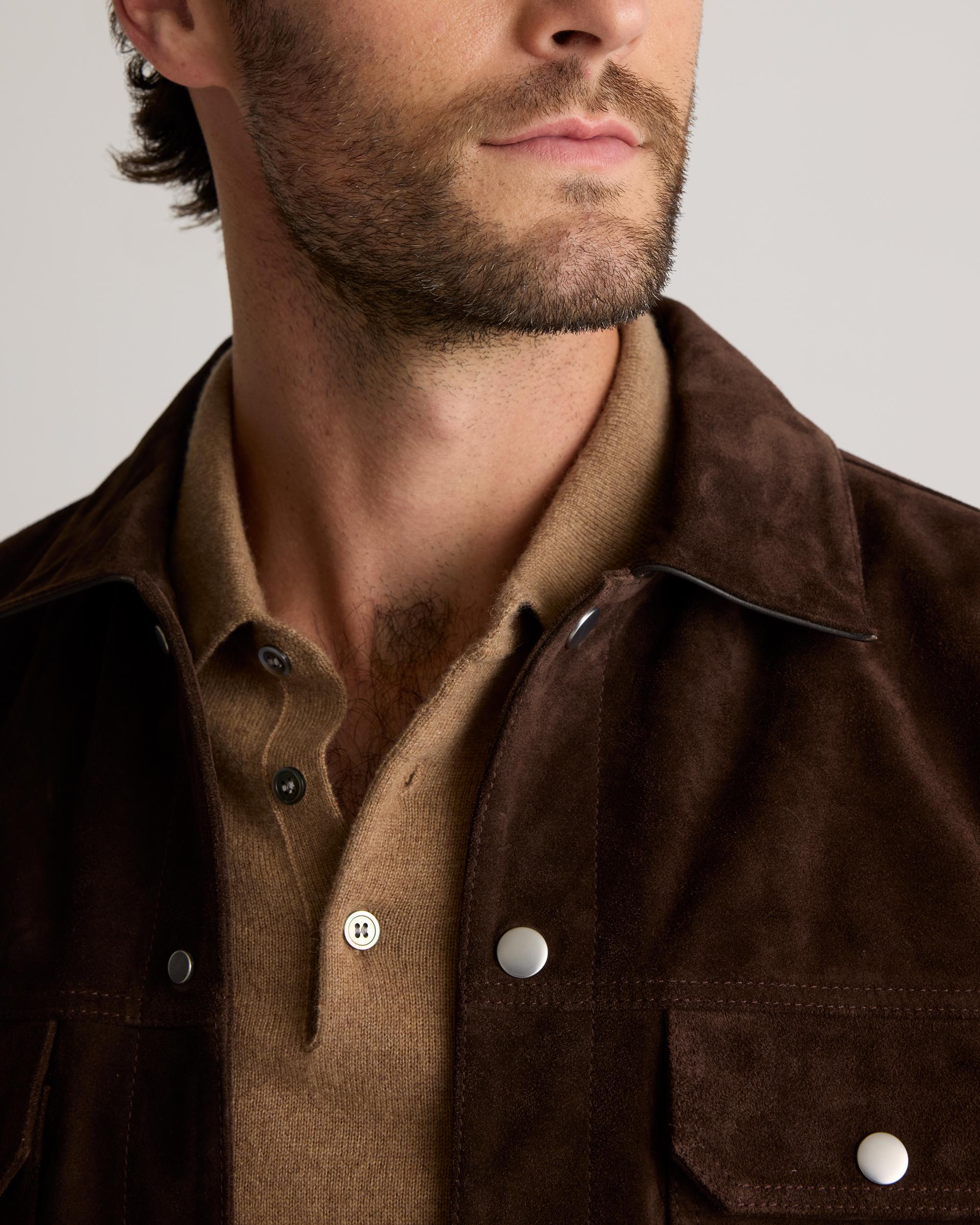 Quince | Men's Italian Suede Trucker Jacket Suede Leather Product Image