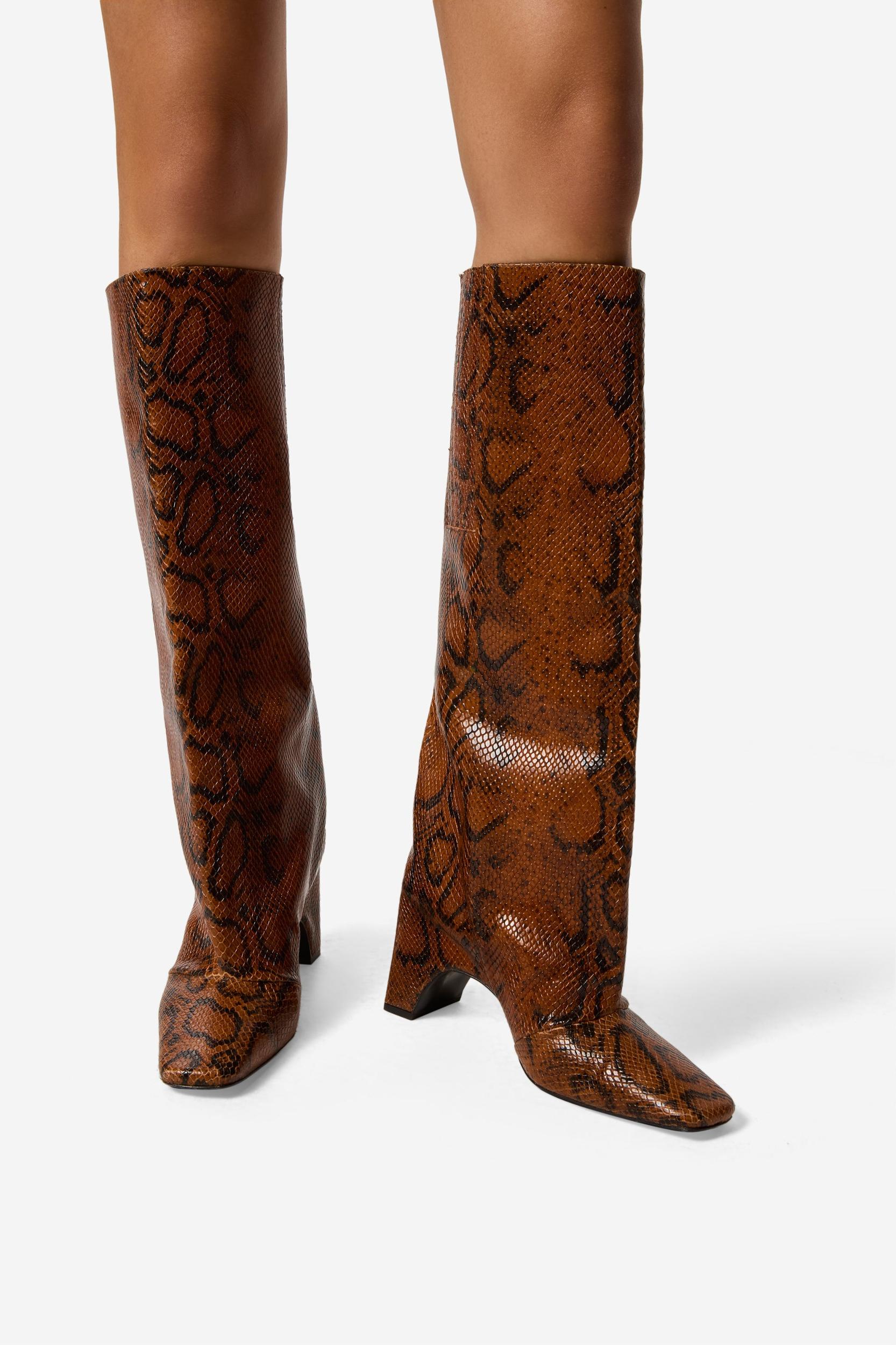 Snake Print Bridge Boot Product Image
