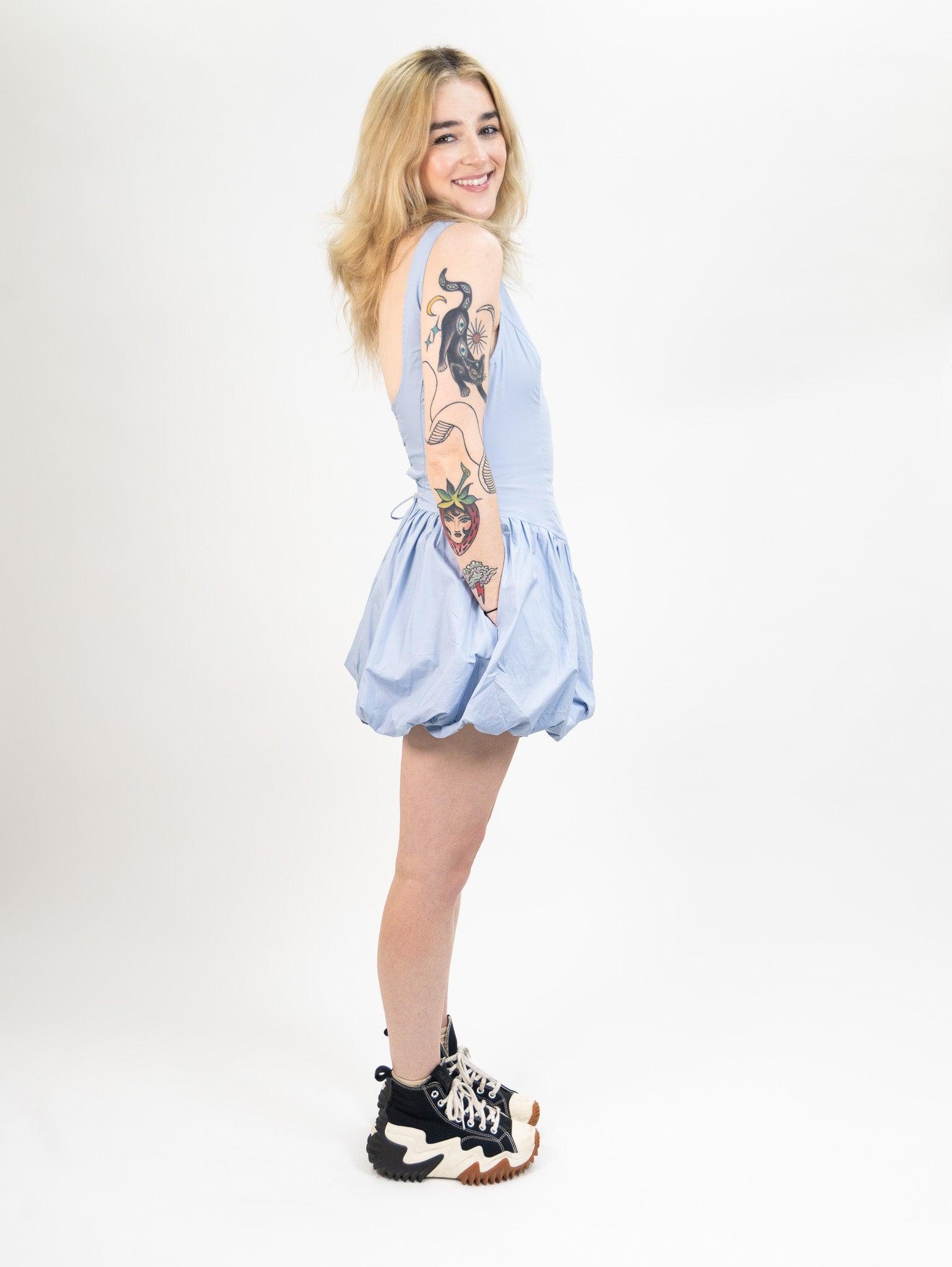 Nia Tamara Dress - Stone Blue Product Image