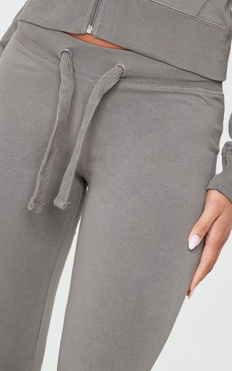 Charcoal Low Rise Skinny Flare Pants Product Image