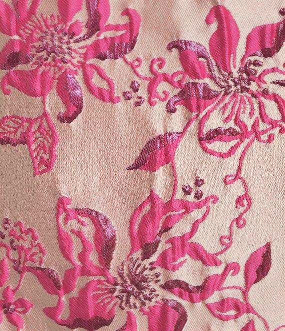 Lilly Pulitzer Kelliana Floral Brocade Point Collar Sleeveless Shift Dress Product Image