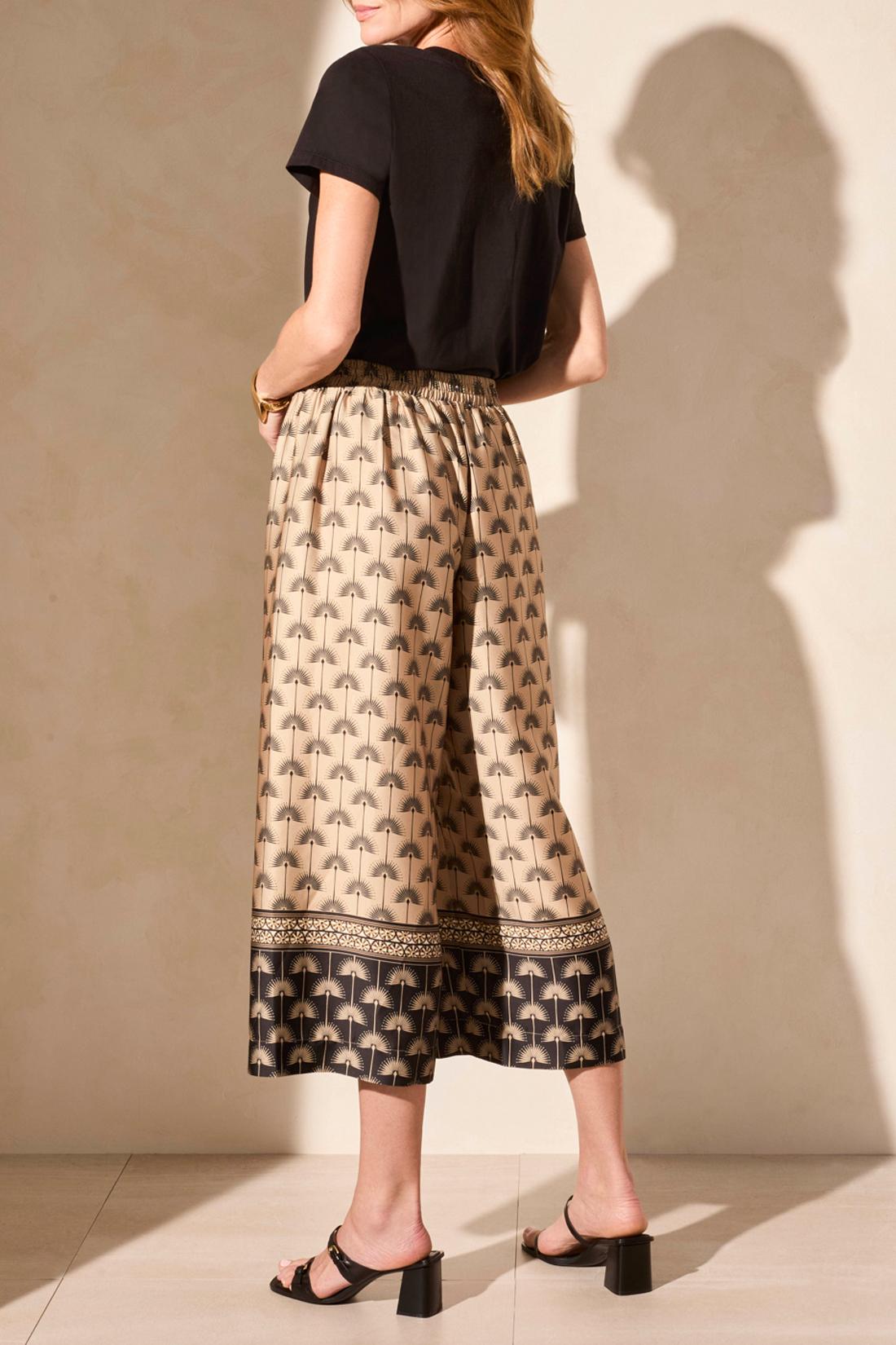Border Print Flowy Pant Product Image