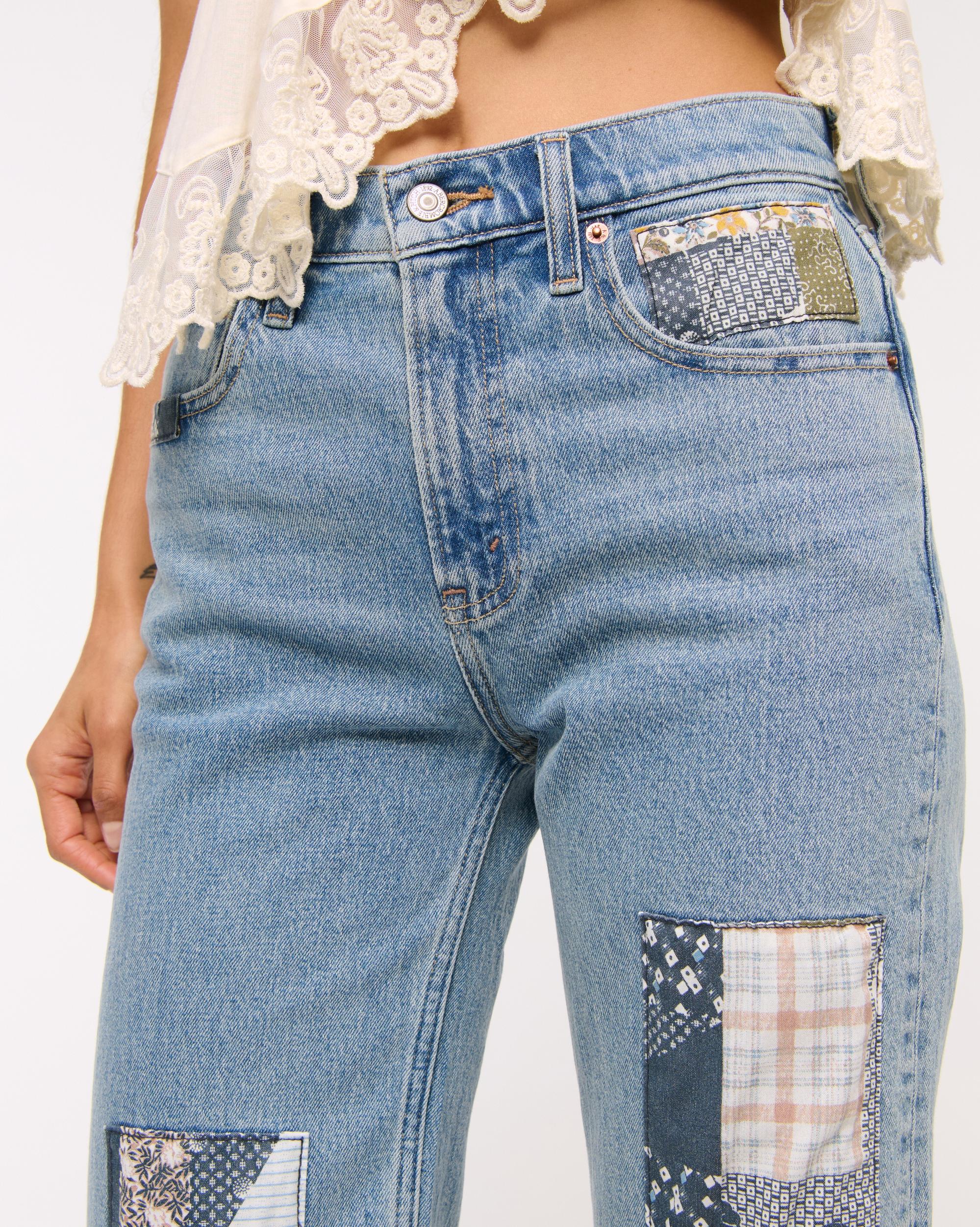 High Rise 90s Relaxed Patchwork Jean Product Image