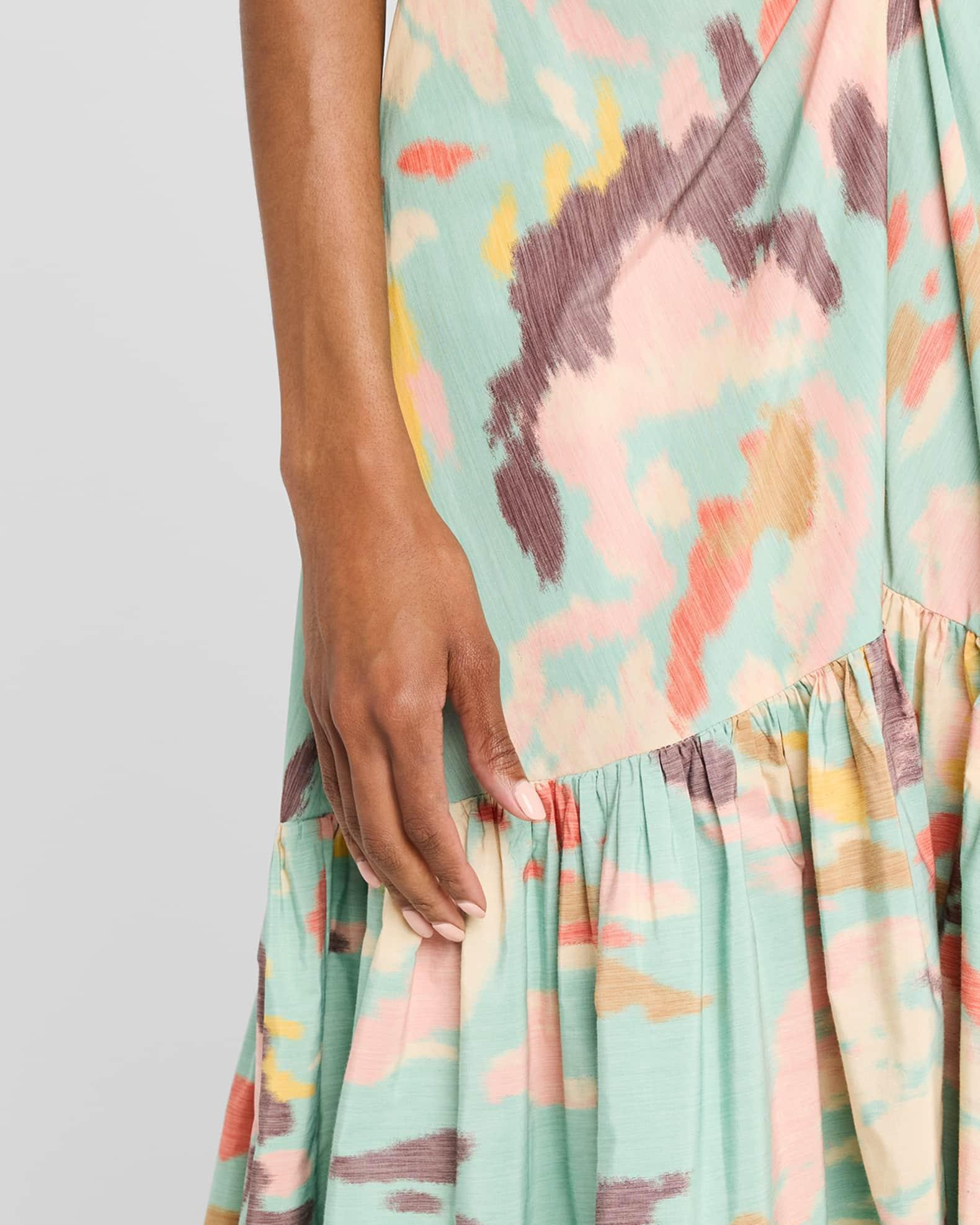 Lindsey Printed A-Line Midi Dress Product Image