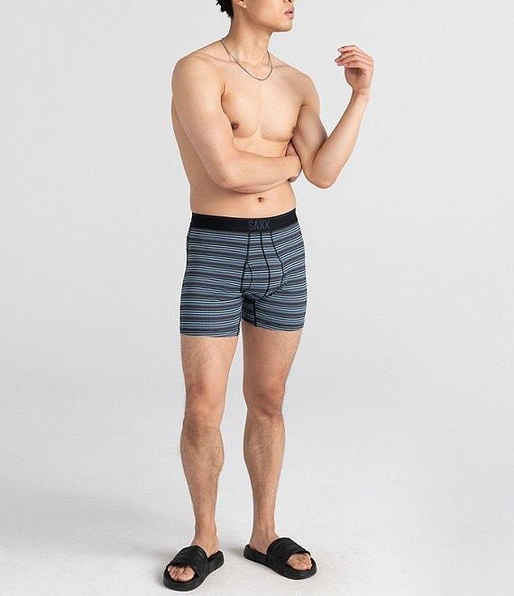 SAXX Quest Quick-Dry Solid/Striped Mesh 5#double; Inseam Boxer Briefs 2-Pack Product Image