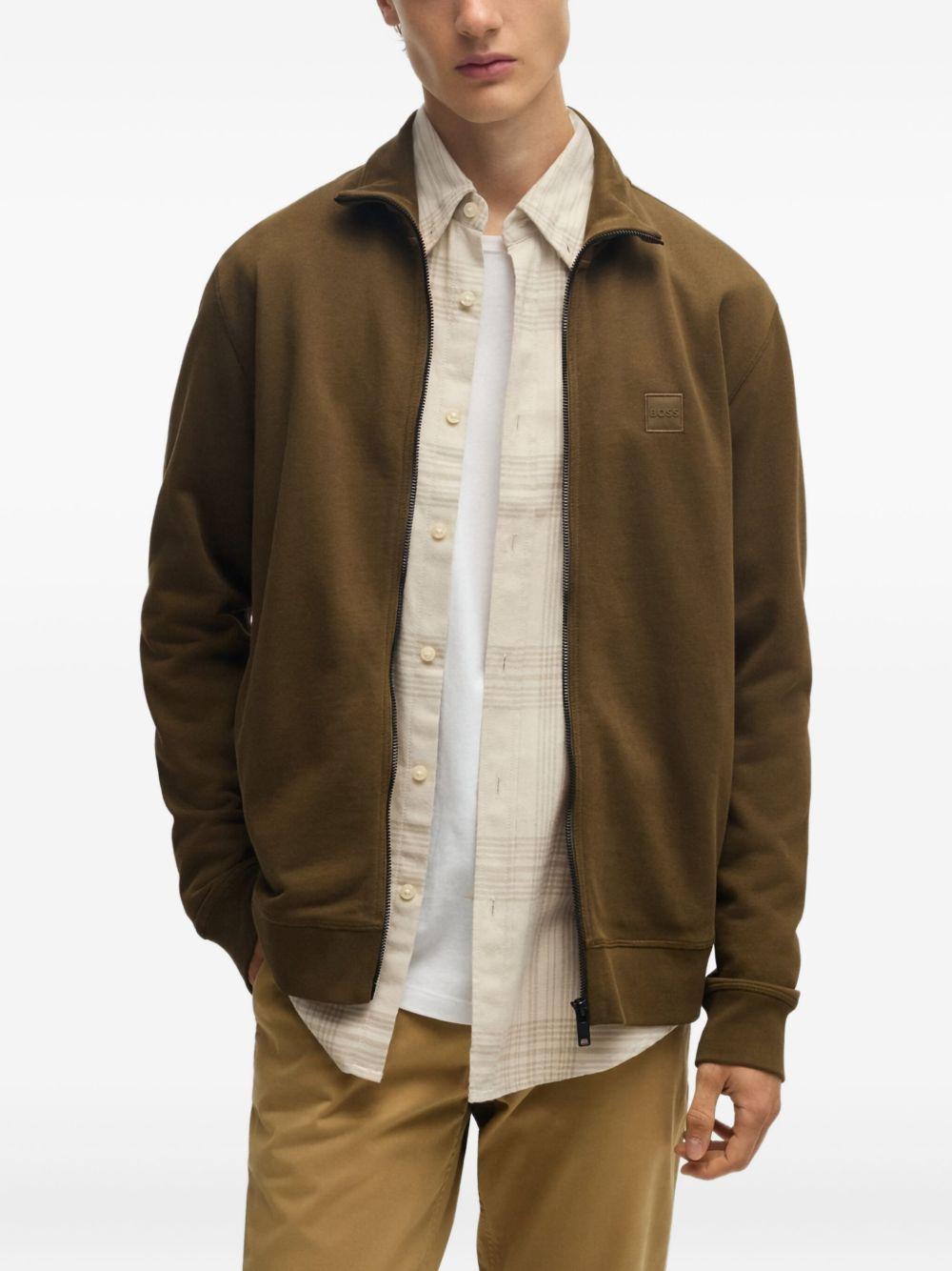 fleece-lined zip-up jacket Product Image