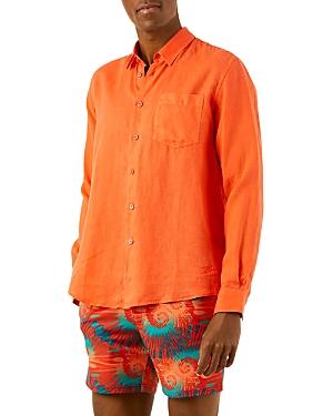 Vilebrequin Men's Solid Linen Shirt Product Image