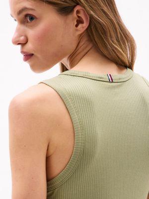 Slim Fit Stretch-Rib Tank Top Product Image