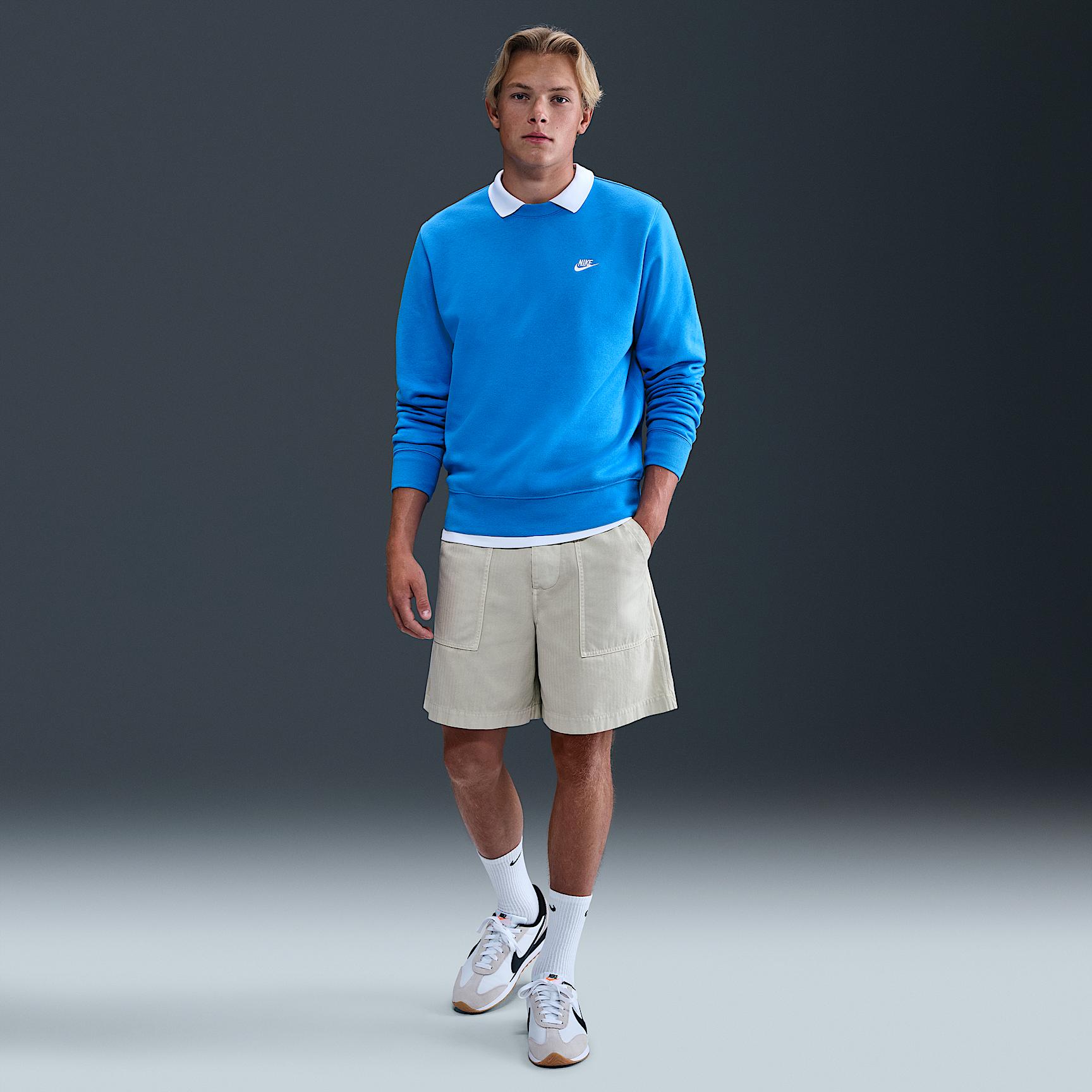 Nike Mens Club Fleece Crew | FN3886-435 Product Image