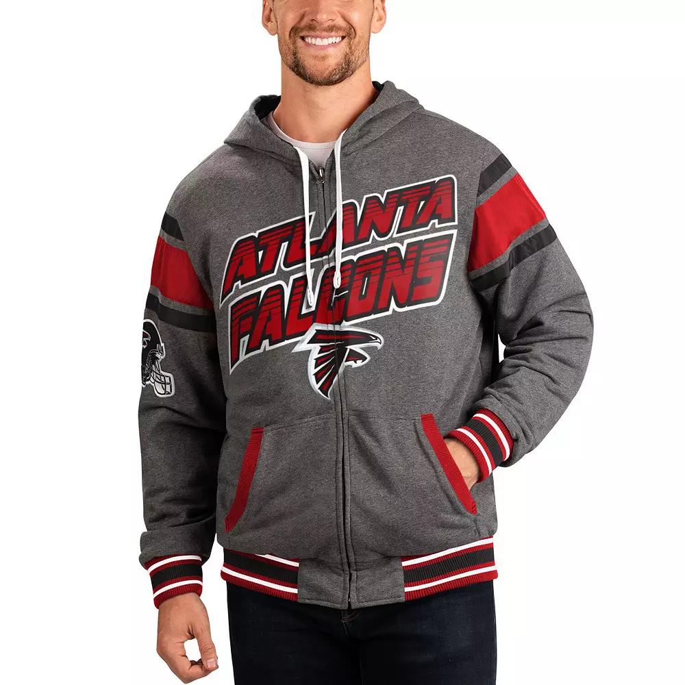 Men's G-III Sports by Carl Banks Brown/Gray Cleveland Browns Extreme Full Back Reversible Hoodie Full-Zip Jacket,  Product Image