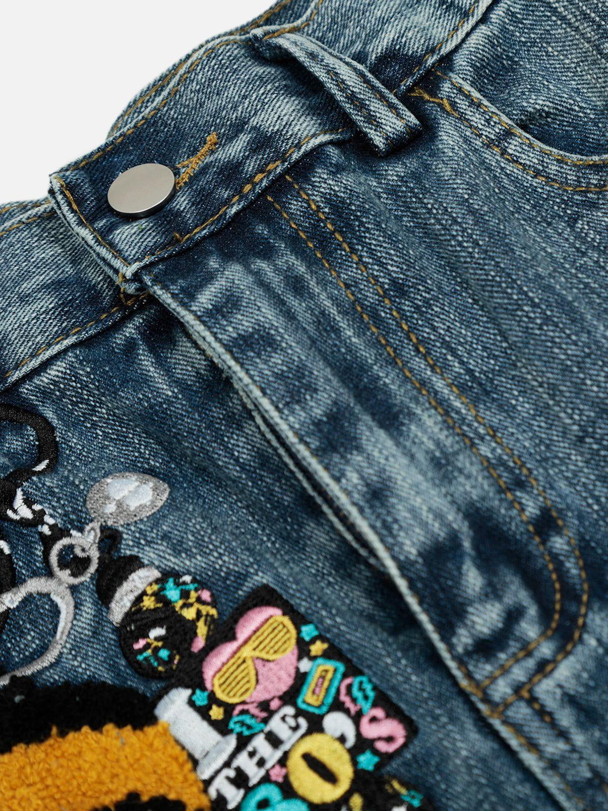 Aelfric Eden Embroidery Baggy Barrel Jeans Product Image