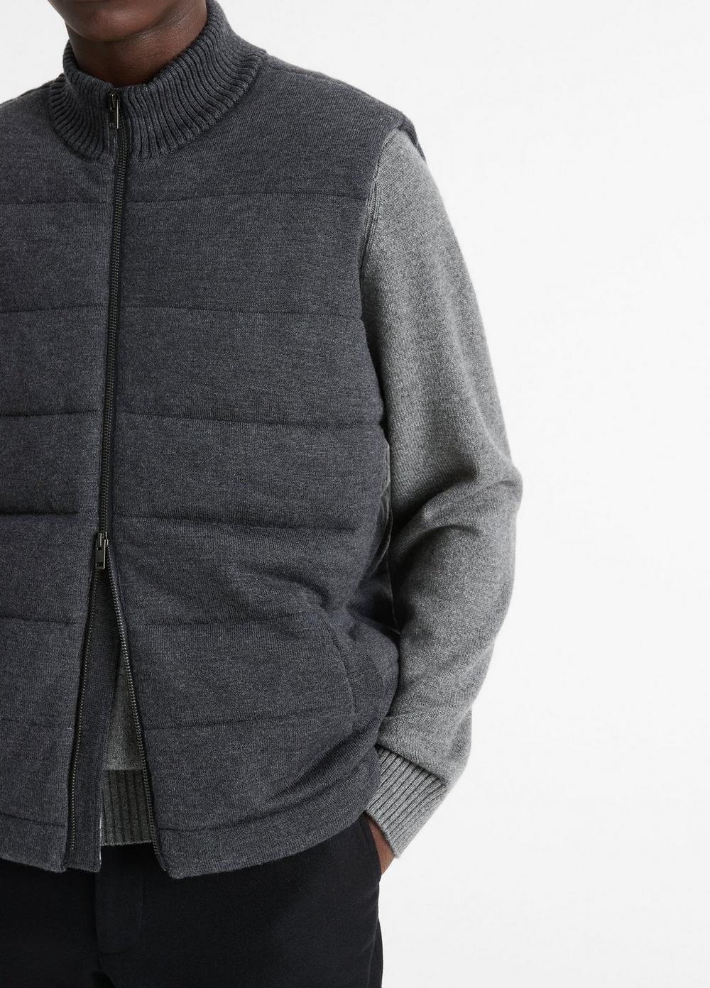 Merino Wool Full-Zip Vest Product Image