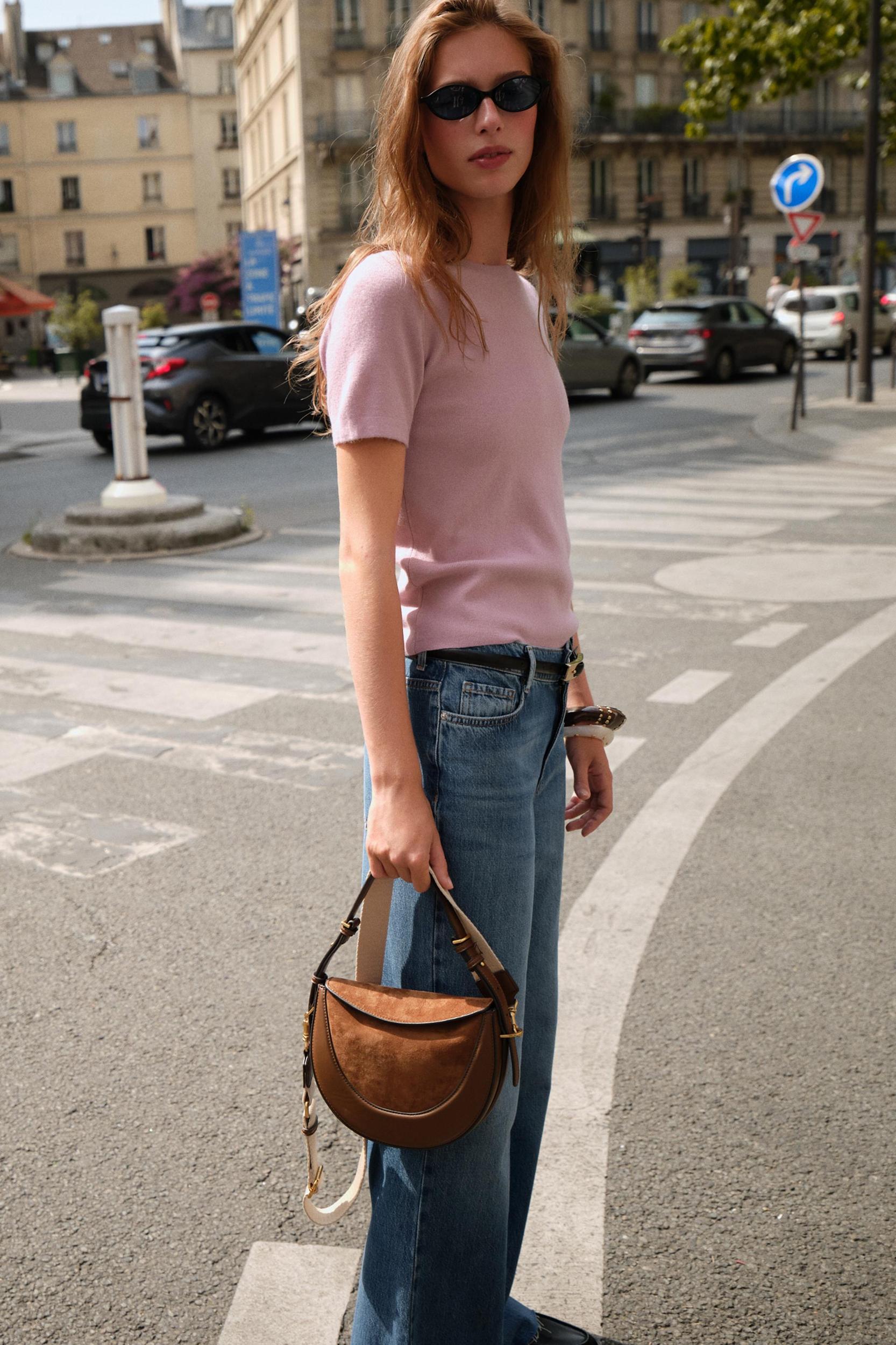 SHORT SLEEVE SOFT-TOUCH KNIT JUMPER Product Image