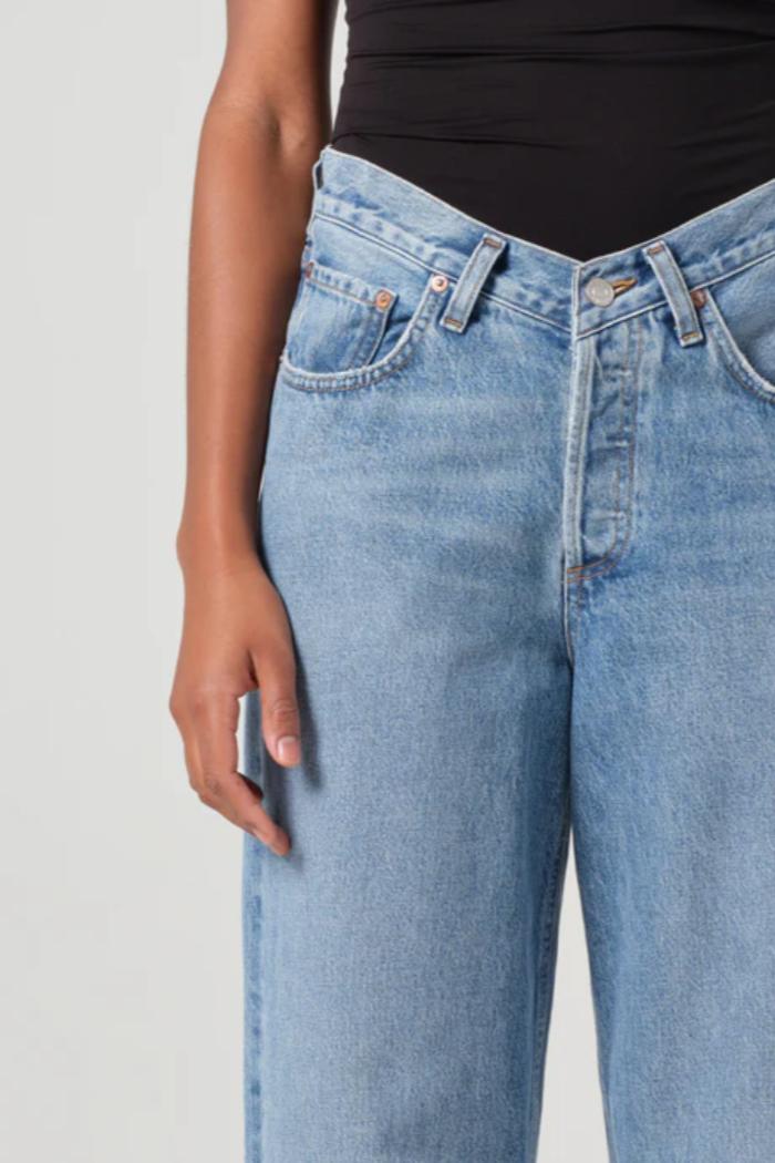 V-Waist Baggy Jean in Fairway Product Image