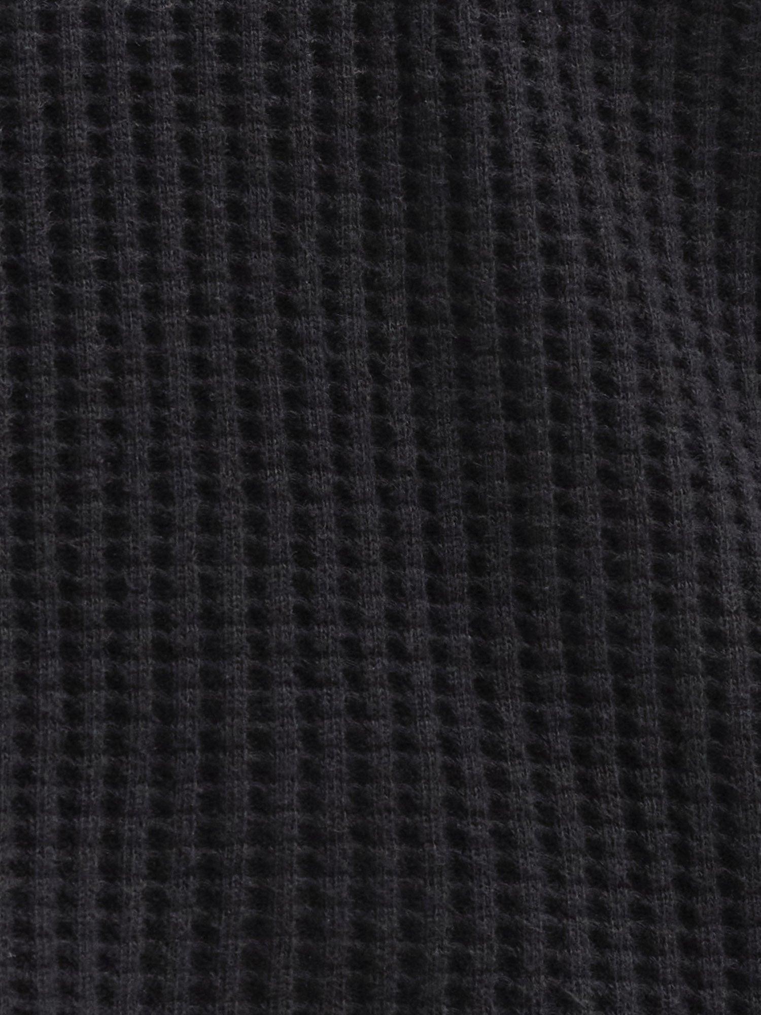 Organic Waffle Collared Half-Zip Sweatshirt Female Product Image