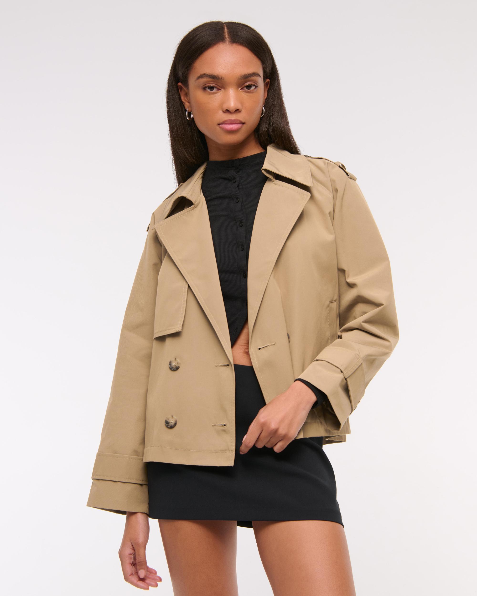 Relaxed Short Trench Coat Product Image